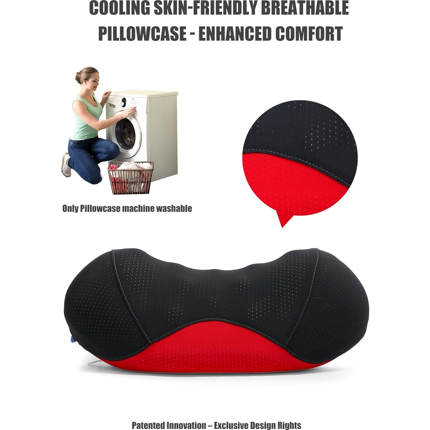 Almohada Cervical Ergonómica Bespilow Doble Capa 30x13 cm