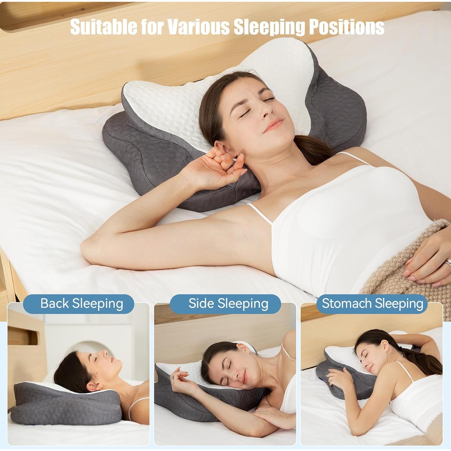 Almohada Cervical Ergonómica SIEMOUR 59.9x36.8 cm Soporte