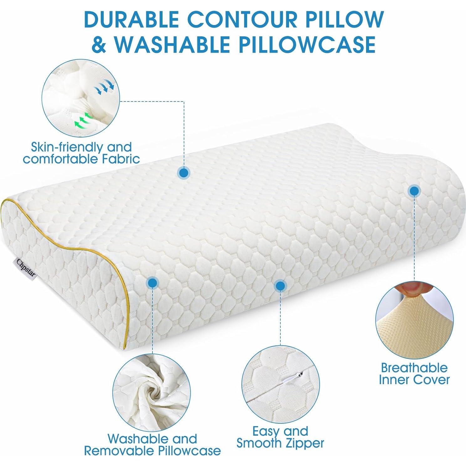 Almohada Cervical Espuma Viscoelástica Chpstar ZT1003 61x36 cm