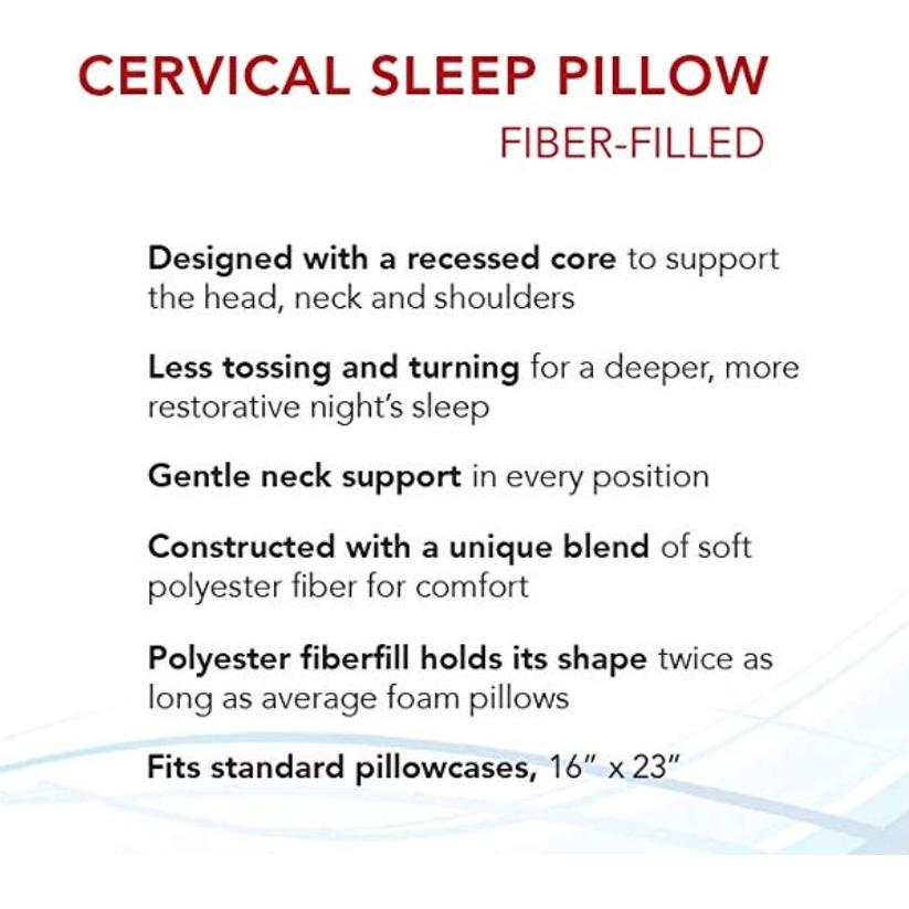 Almohada Cervical Roscoe PP3113 40x58 cm Firme para Dormir