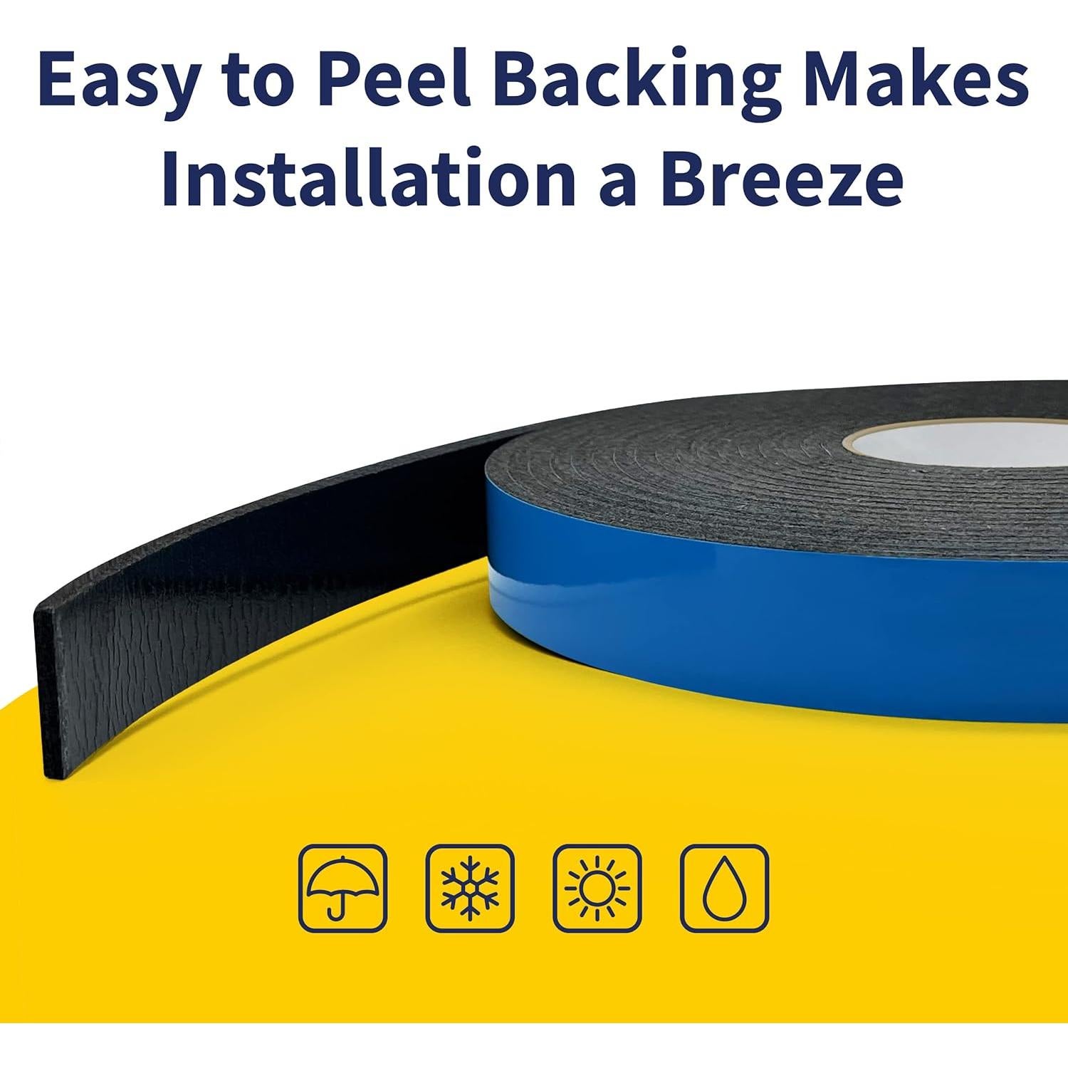 Cinta de espuma autoadhesiva Phyxology 0.48cm x 3.18cm x 10m