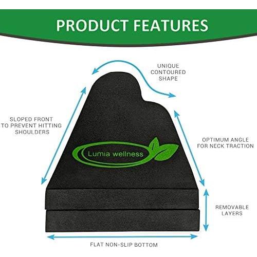 Bloque de Tracción Cervical Lumia Wellness, Firme, 20.32x11.43 cm