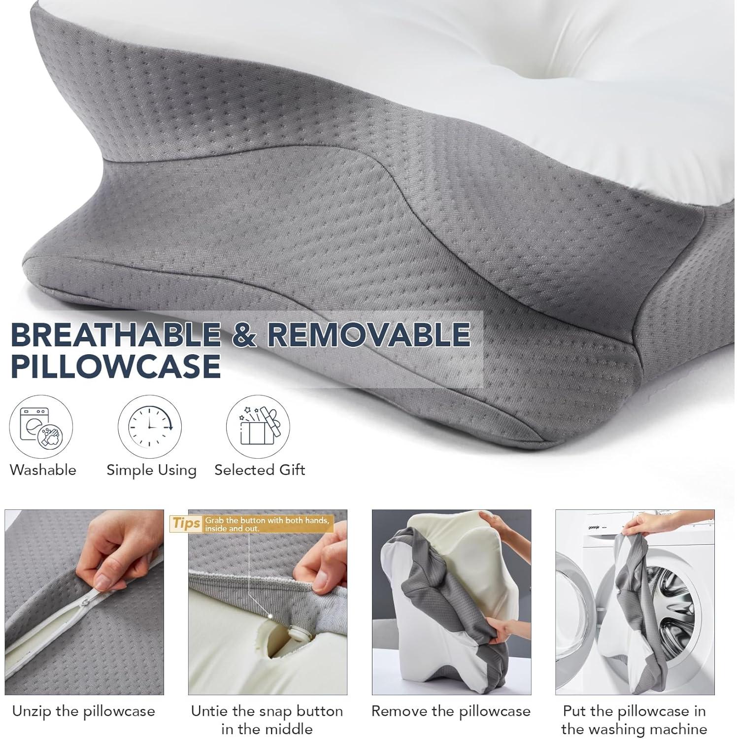 Almohada Cervical Ergonómica Coperat 63.5x38.1 cm Refrigerante