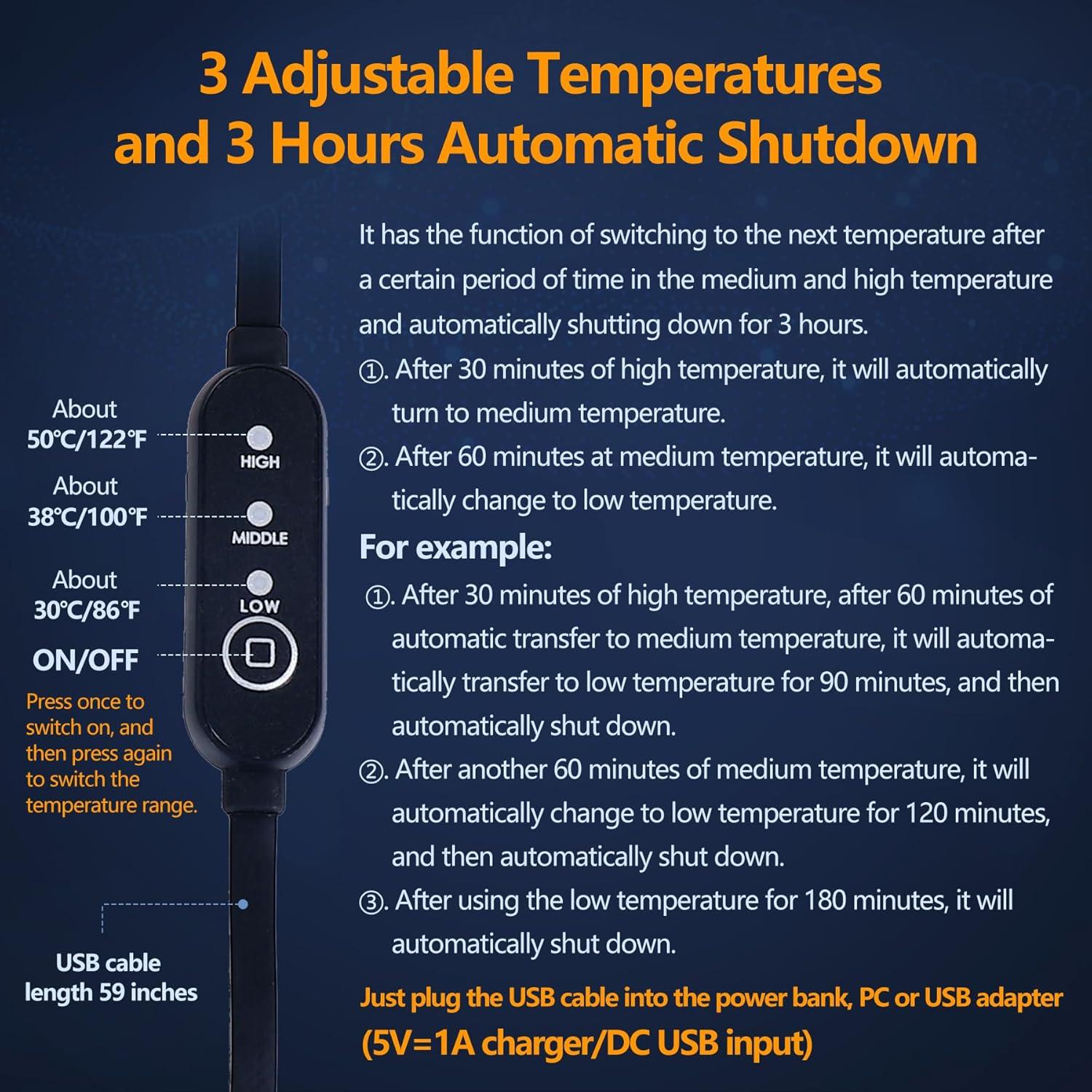 Estirador de Cuello Cozyhealth Calentado con Grafeno Negro