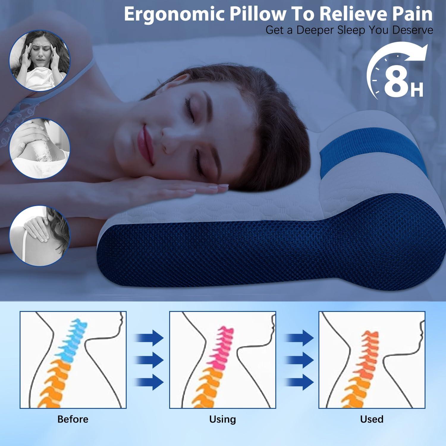 Almohada Ergonómica Satasiam para el Cuello - Soporte Cervical