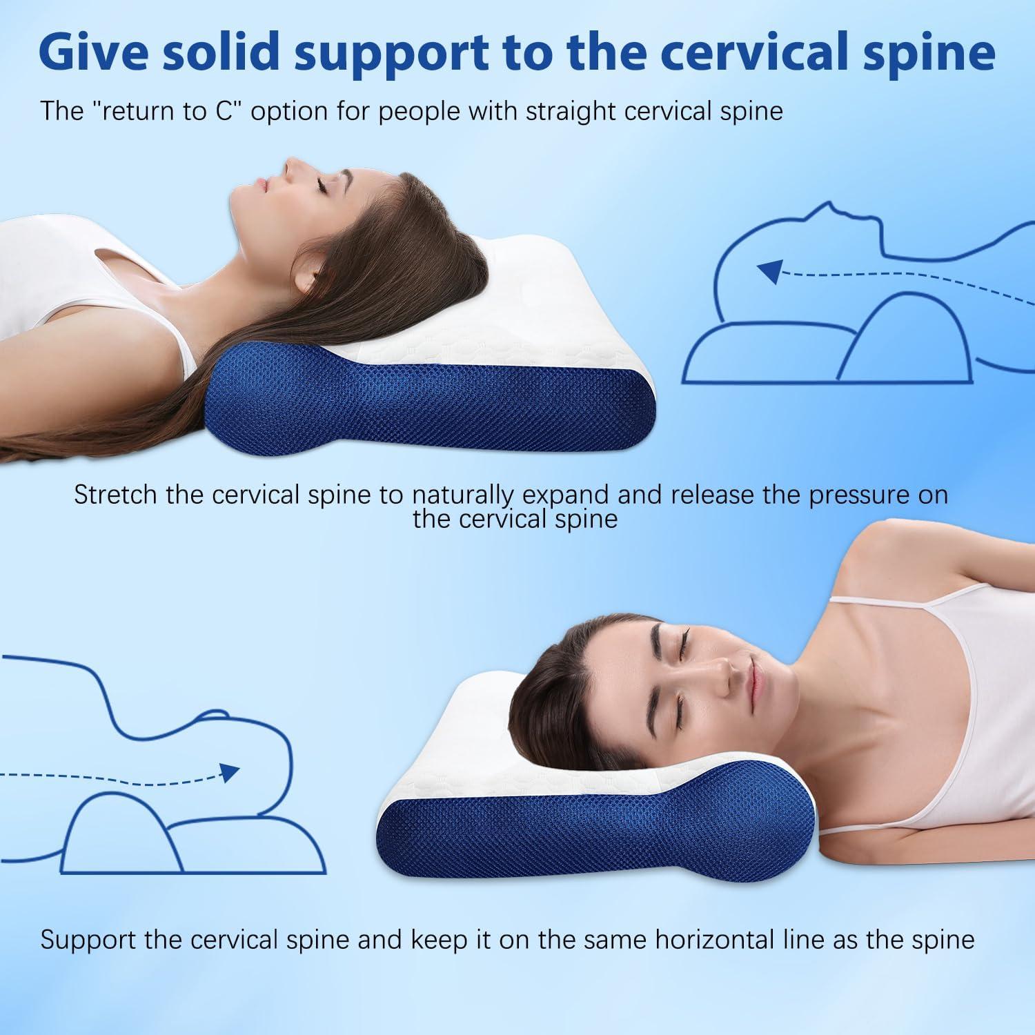 Almohada Ergonómica Satasiam para el Cuello - Soporte Cervical