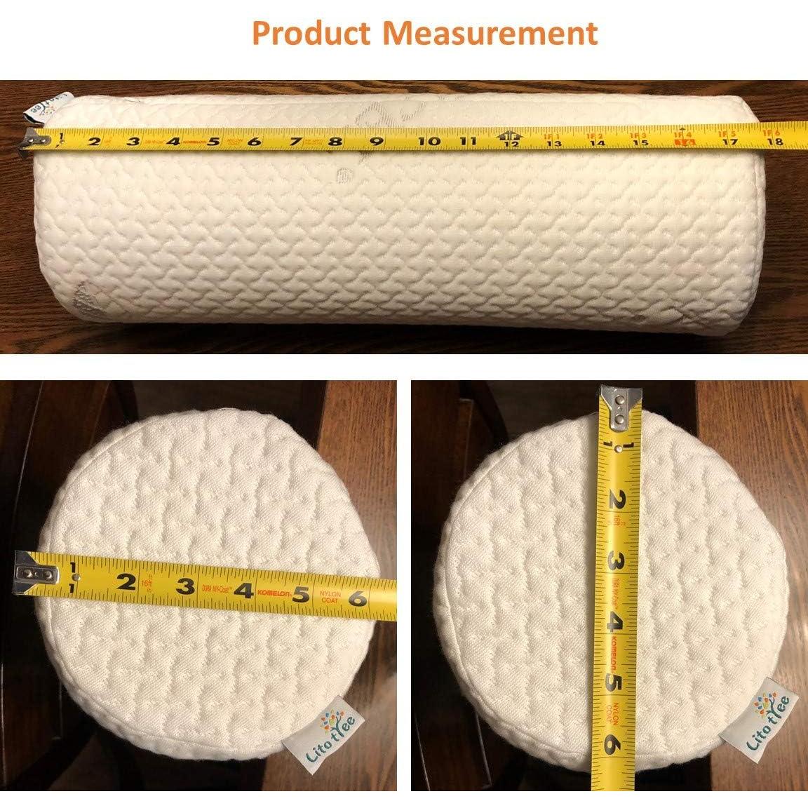 Almohada Redonda LitoTree Espuma Viscoelástica 18x6 cm