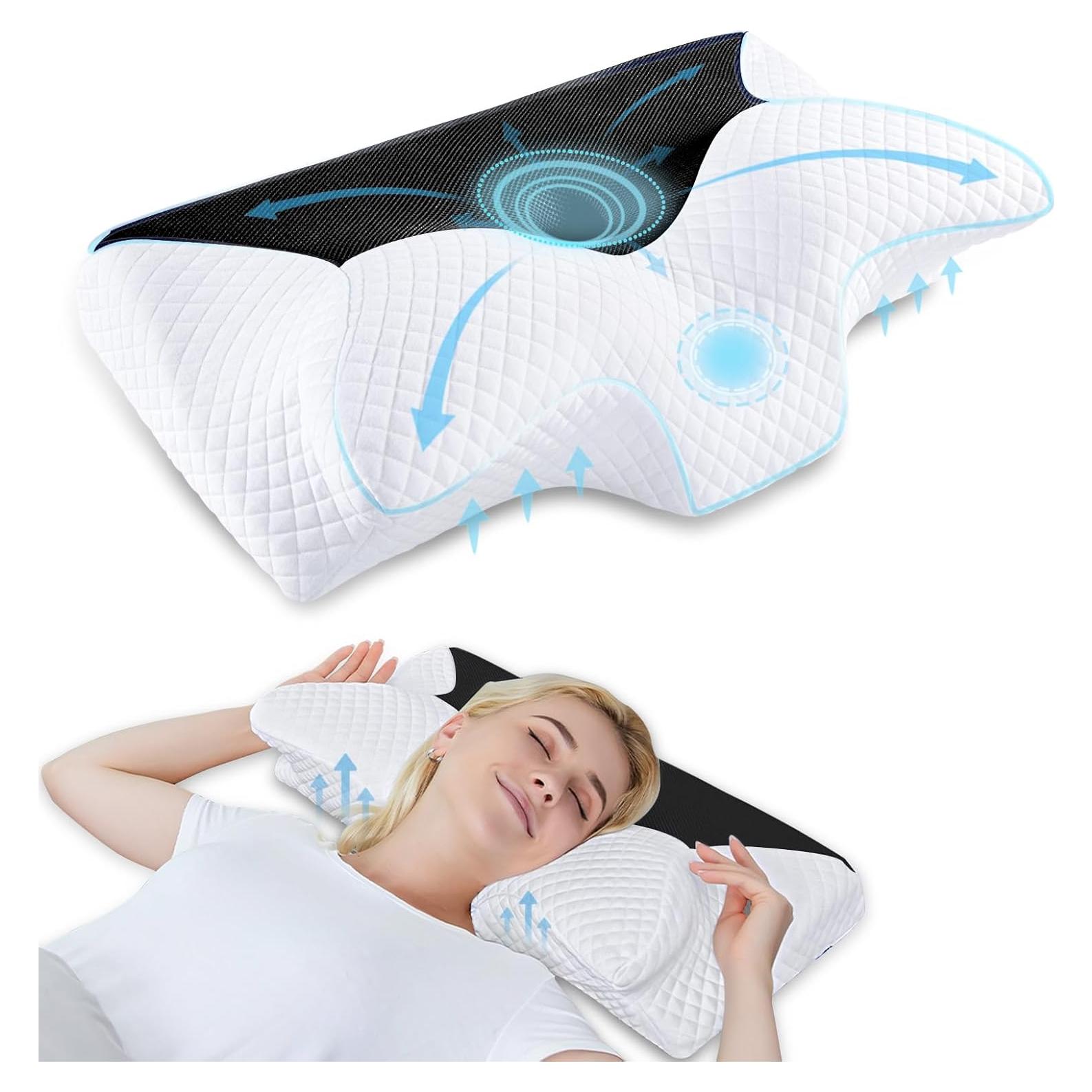 Almohada Contour HOMCA de Espuma de Memoria 61x30.5 cm