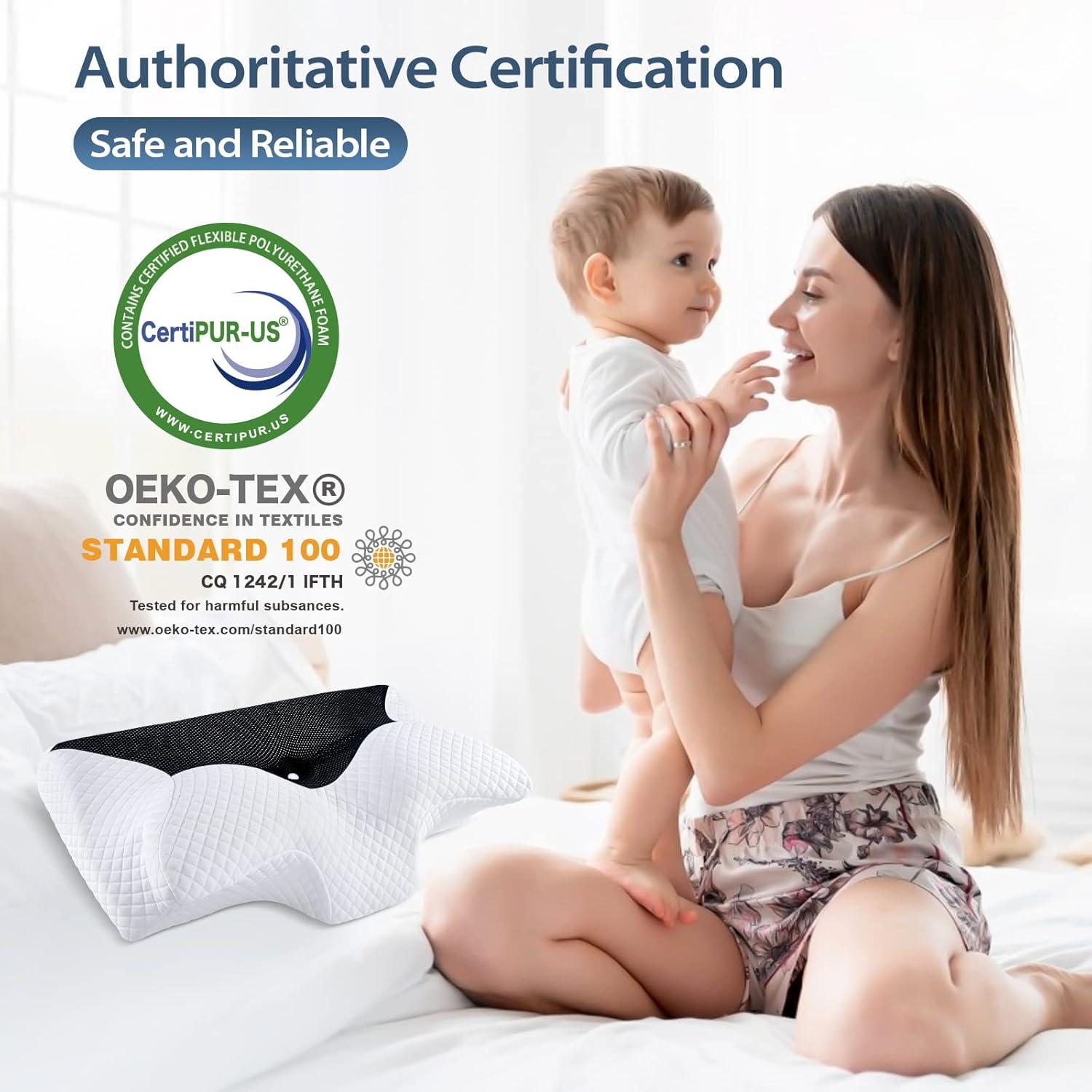 Almohada Contour HOMCA de Espuma de Memoria 61x30.5 cm