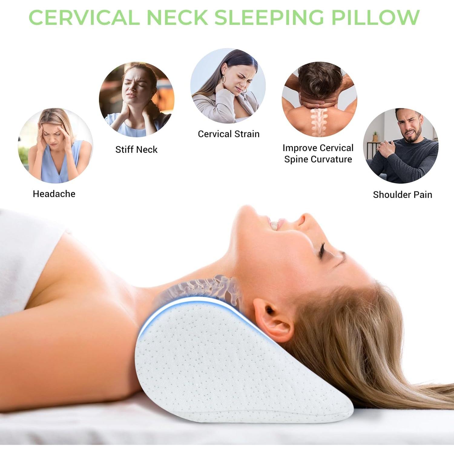 Almohada Cervical COOLBEBE Espuma de Memoria Estándar