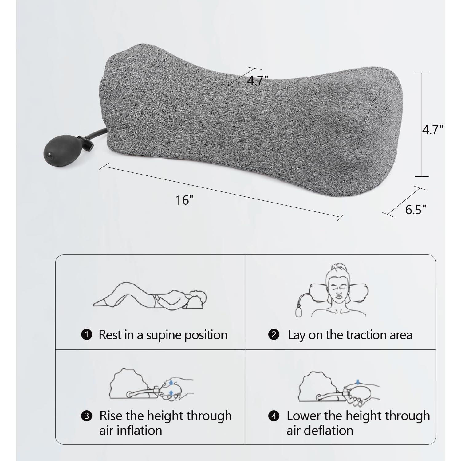 Almohada Cervical Inflable RESTCLOUD Ajustable para Dormir