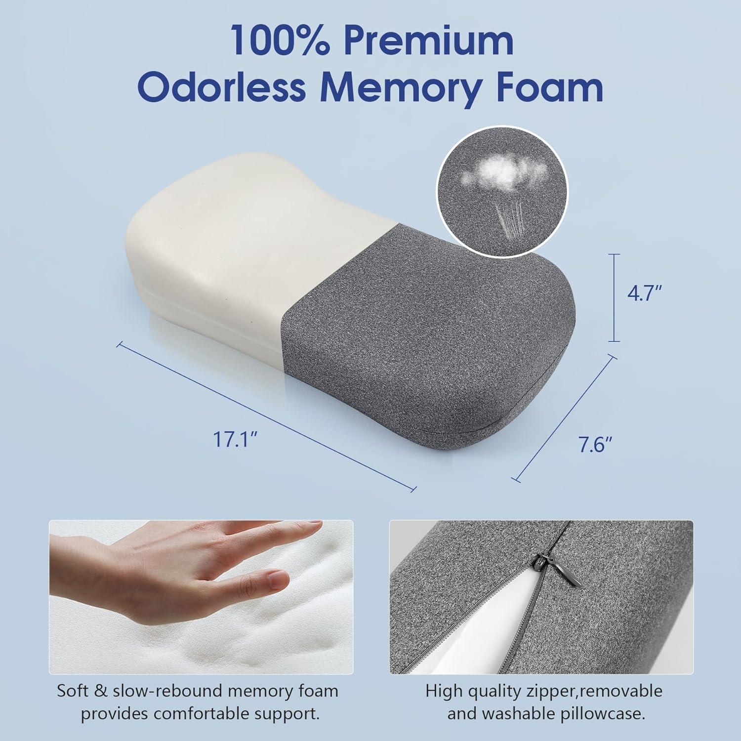 Almohada Cervical COMFYTHERA Espuma Viscoelástica 46x20 cm