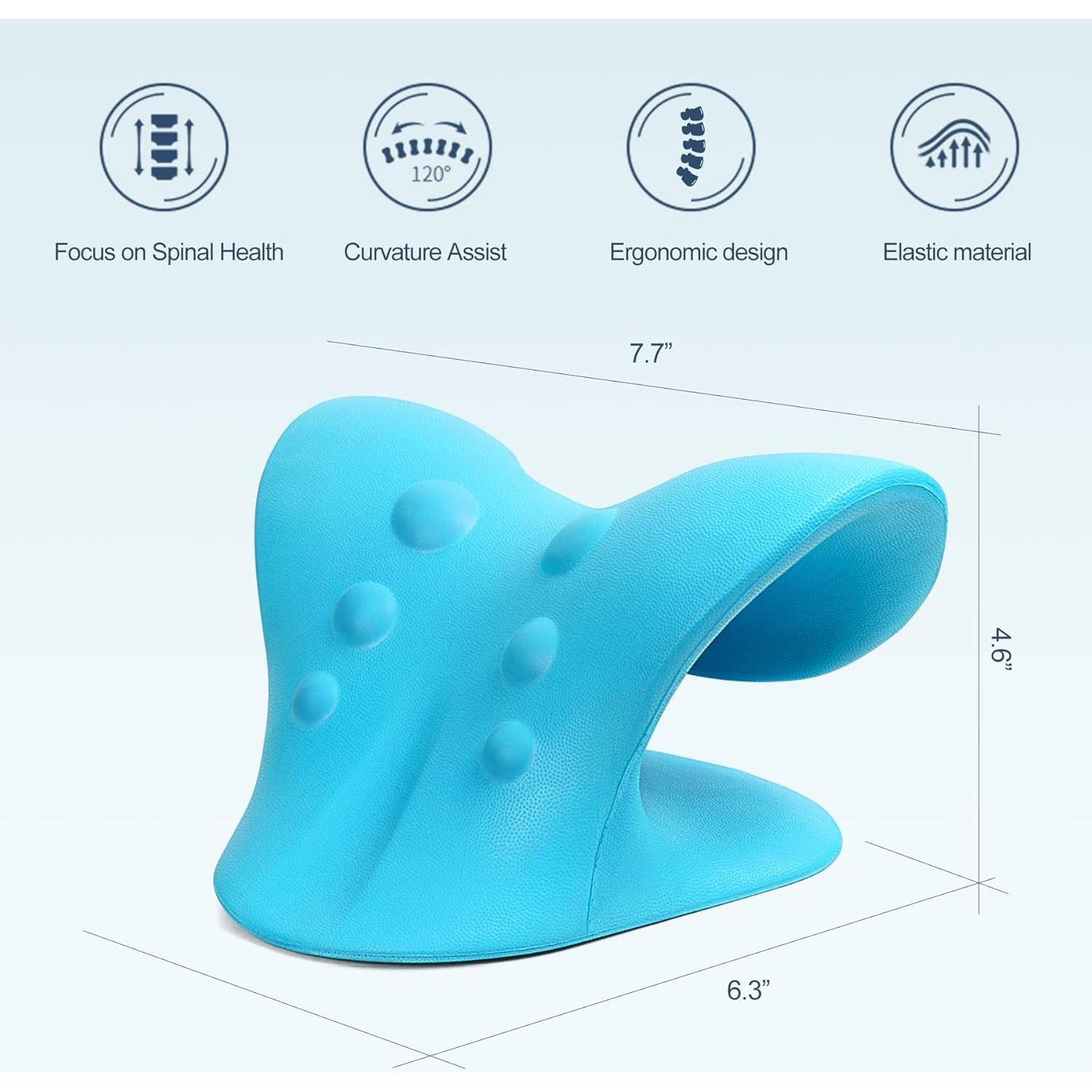 Estirador de Cuello ComfortLife Azul - Alivio Dolor Cervical