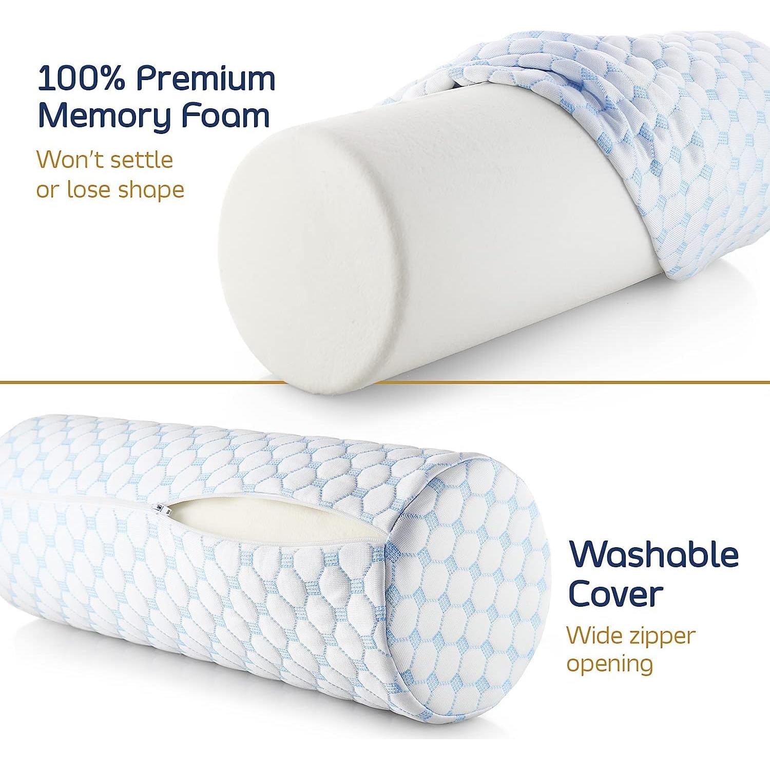 Almohada de Rollo Nestl para Cuello Espuma de Memoria 40x15 cm