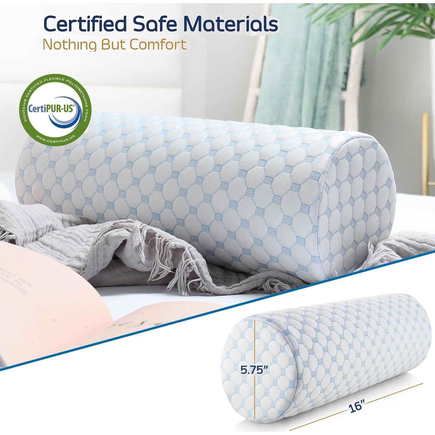 Almohada de Rollo Nestl para Cuello Espuma de Memoria 40x15 cm