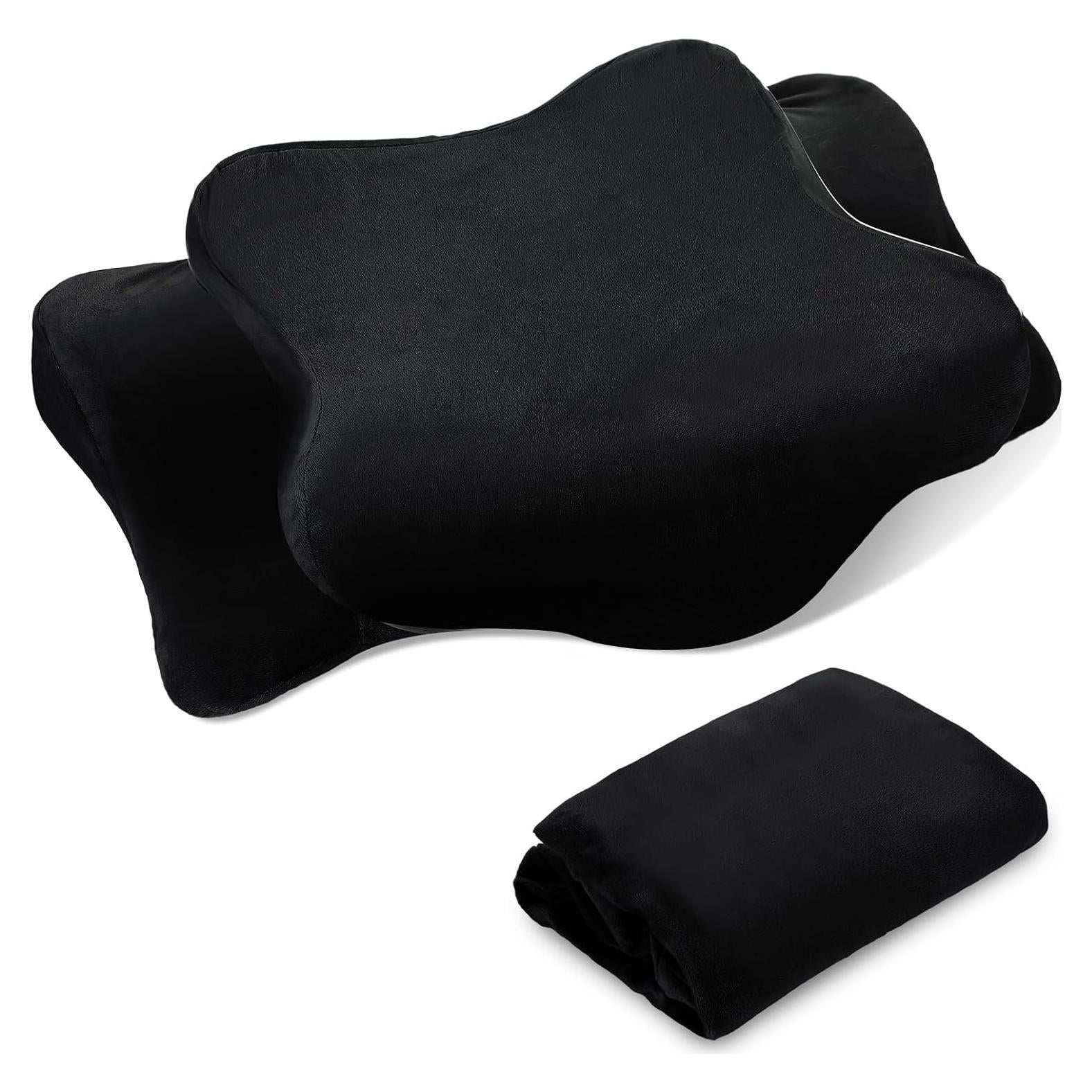 Funda de Almohada Cervical Hahafelt Negra Tamaño Queen