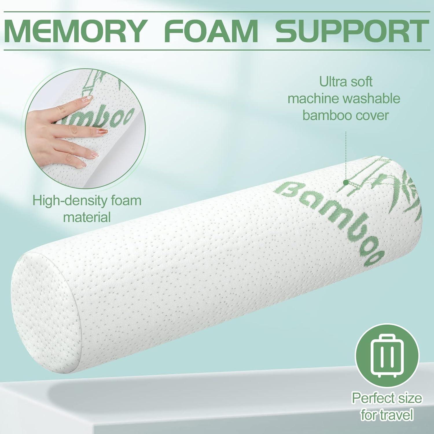 Bucherry Almohadas Cilíndricas Espuma Viscoelástica 3 Unidades