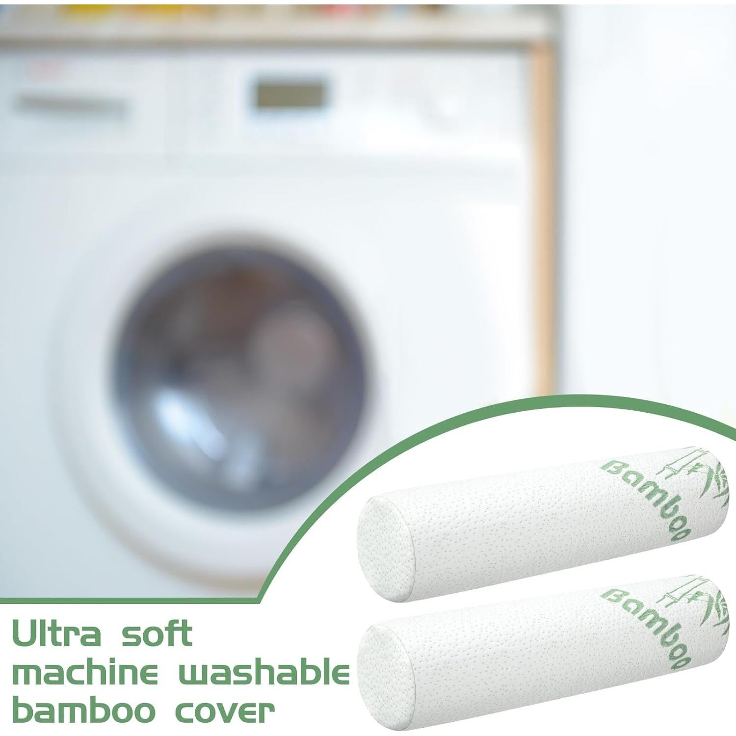 Bucherry Almohadas Cilíndricas Espuma Viscoelástica 3 Unidades