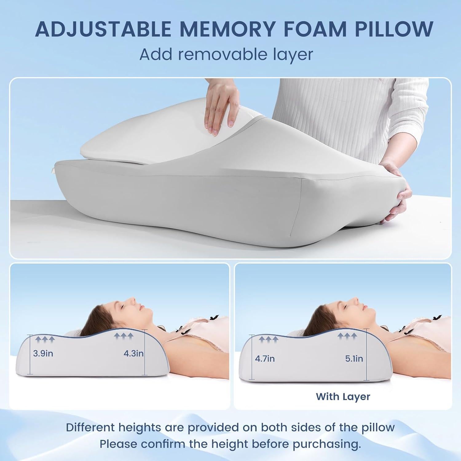 Almohada de Cuello Elegear 70D Ergonómica Refrigerante