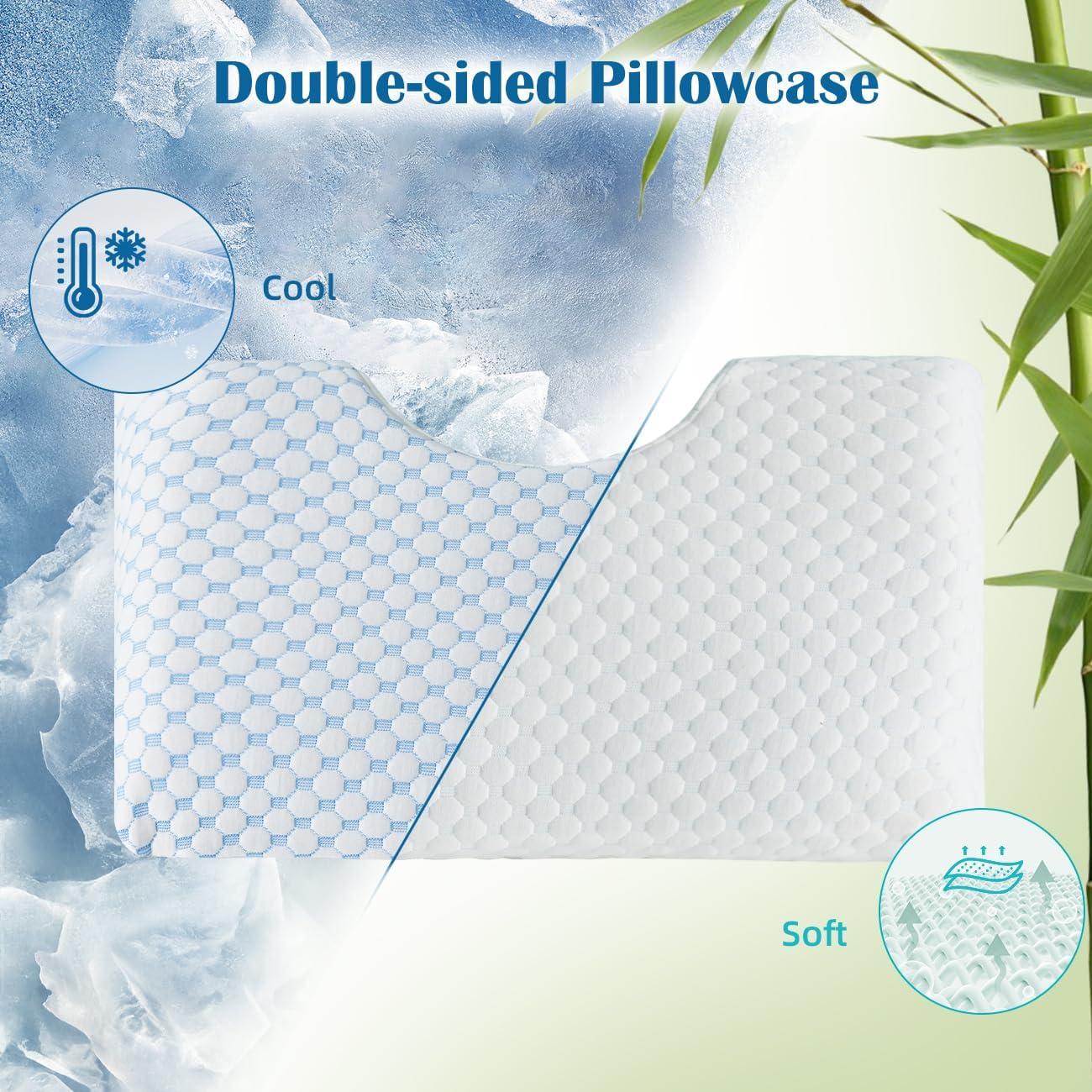 Almohada Ajustable USlixury para Dormir de Lado 60x36 cm