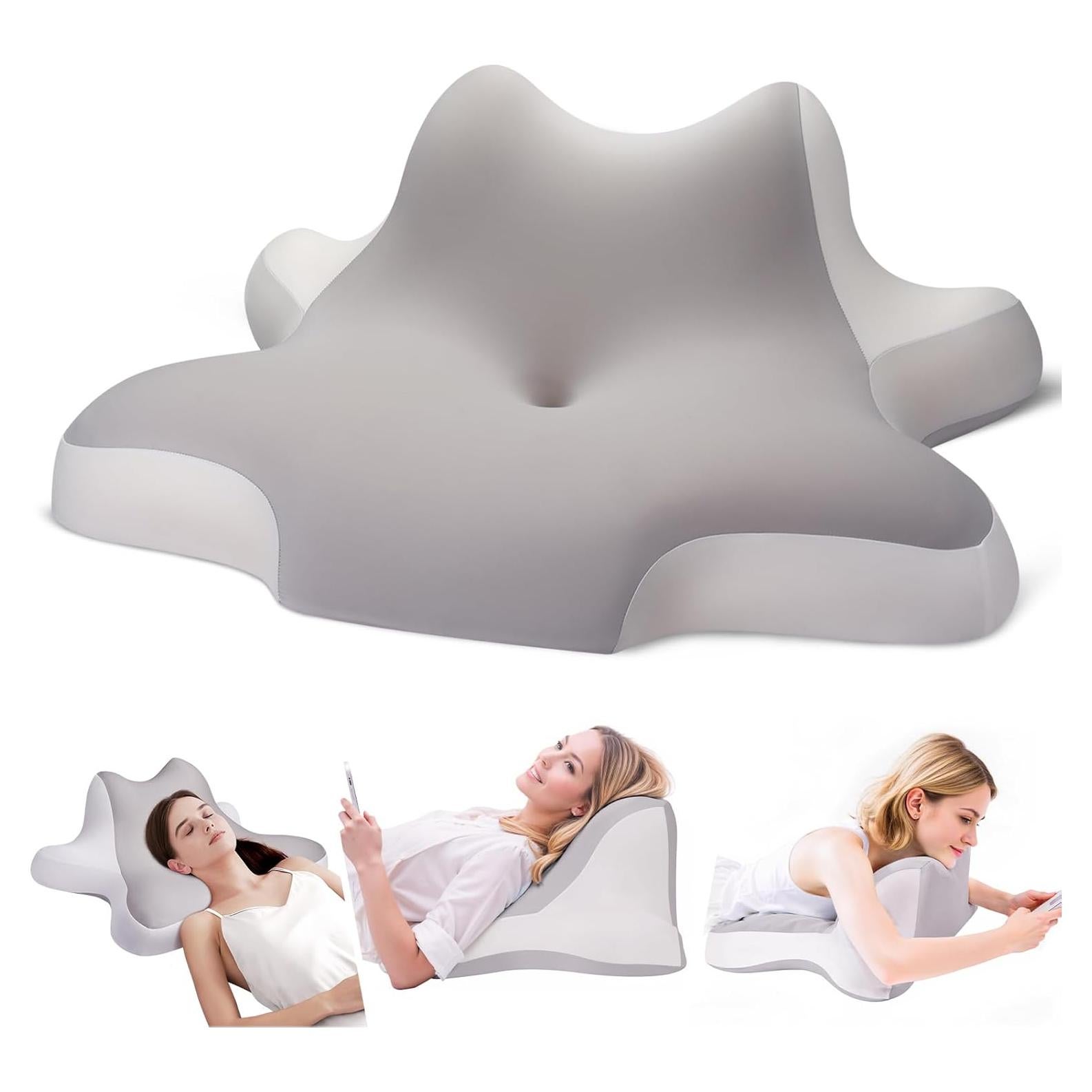 Almohada Cervical ByNaRIX Espuma con Memoria 1,99 kg Gris