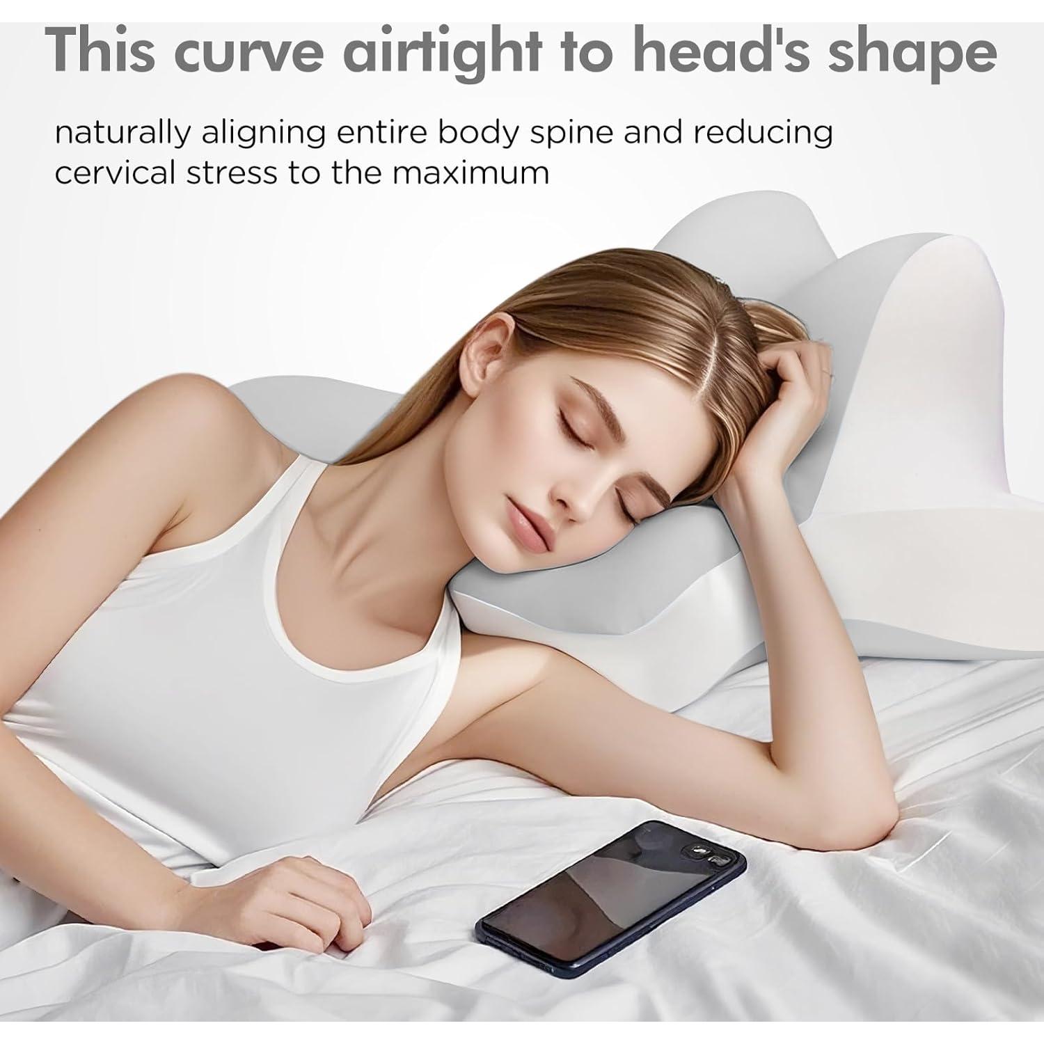 Almohada Cervical ByNaRIX Espuma con Memoria 1,99 kg Gris