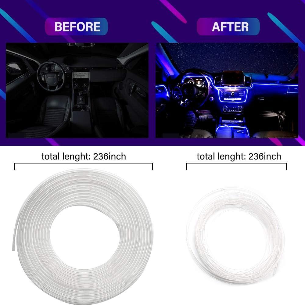 Tira LED interior de coche MAODANER 599.64 cm RGB Bluetooth