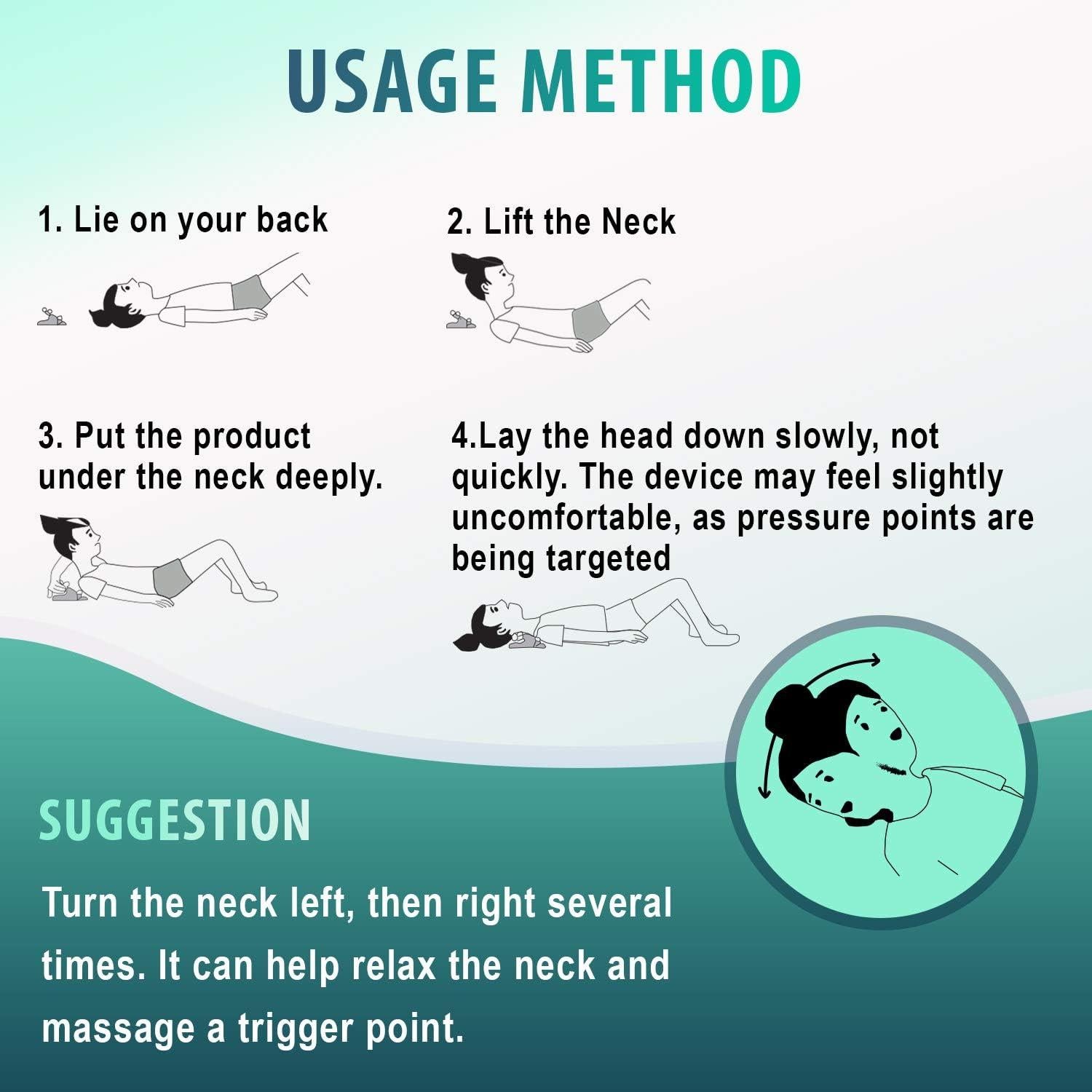 Almohada de Punto Gatillo M PAIN para Alivio de Dolor de Cuello