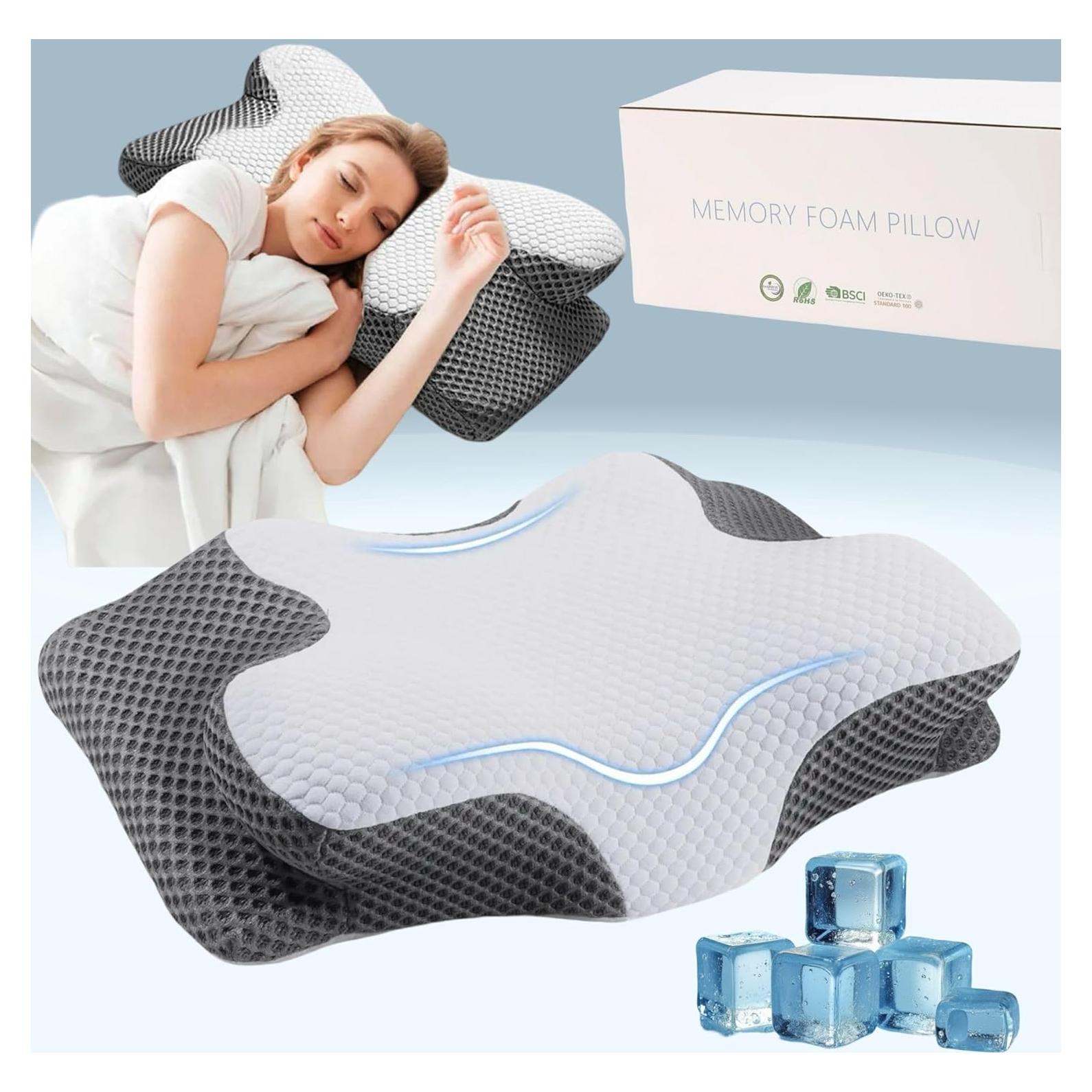 Almohada Cervical INNUBINU Espuma de Memoria 60x34 cm