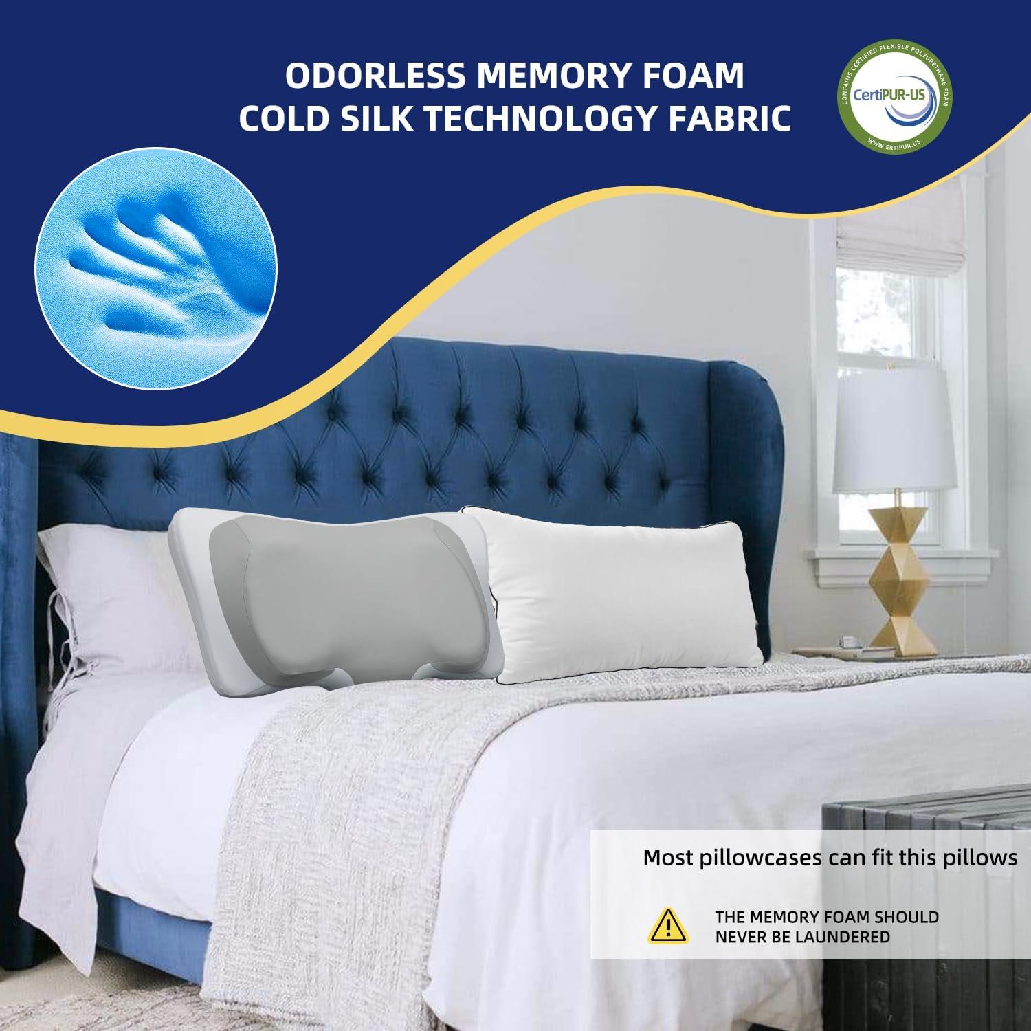 Almohada Cervical Ergonómica ABLEGRID con Gel Refrigerante