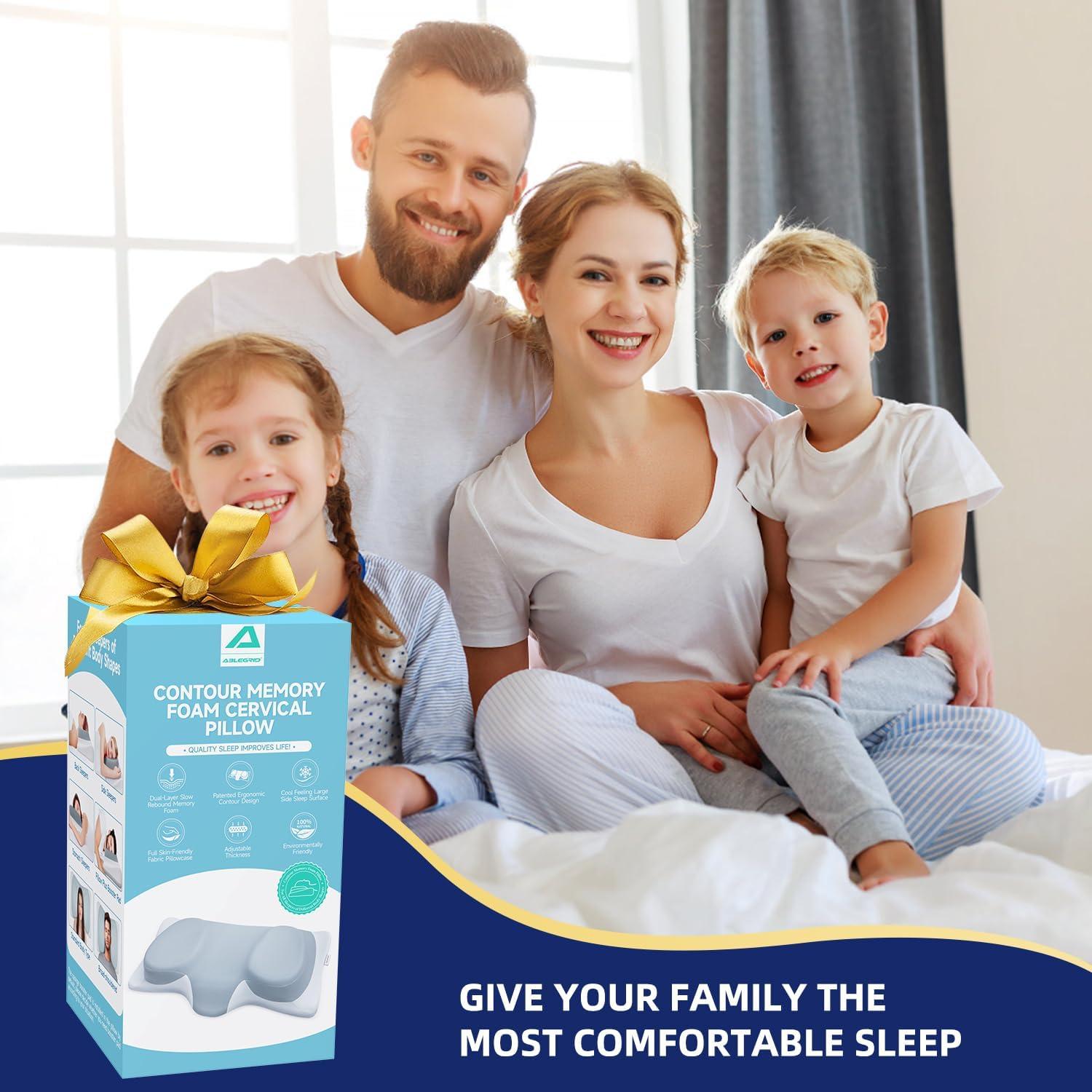 Almohada Cervical Ergonómica ABLEGRID con Gel Refrigerante