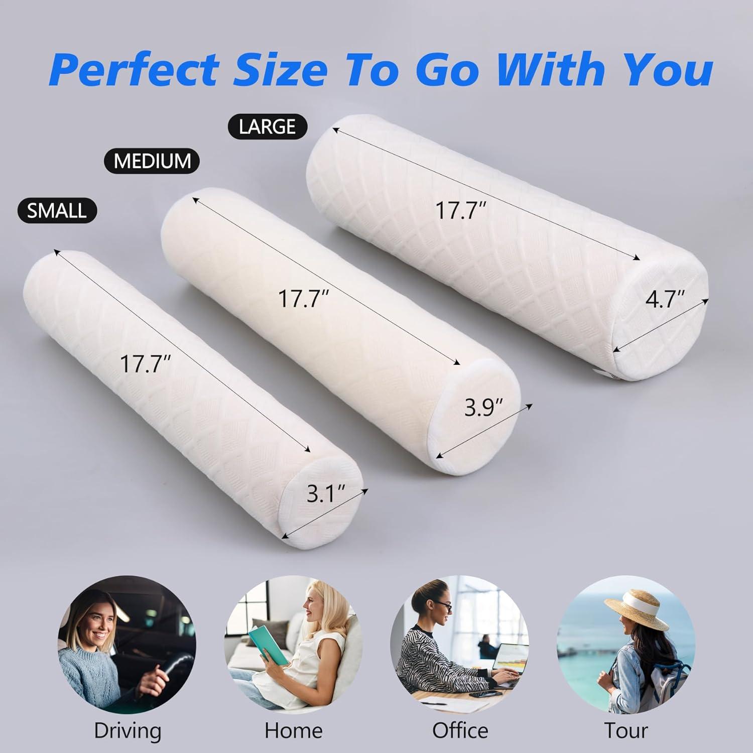 Almohada Cilíndrica Cozyhealth Espuma Viscoelástica 8.8 oz