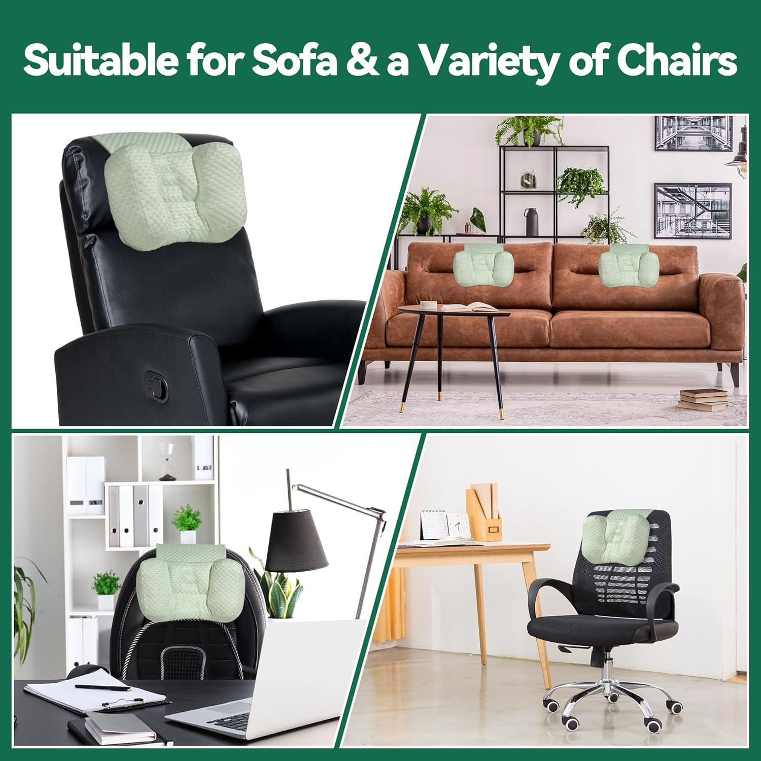 Almohada para Cuello MABOZOO Reclinable Verde 20x35cm