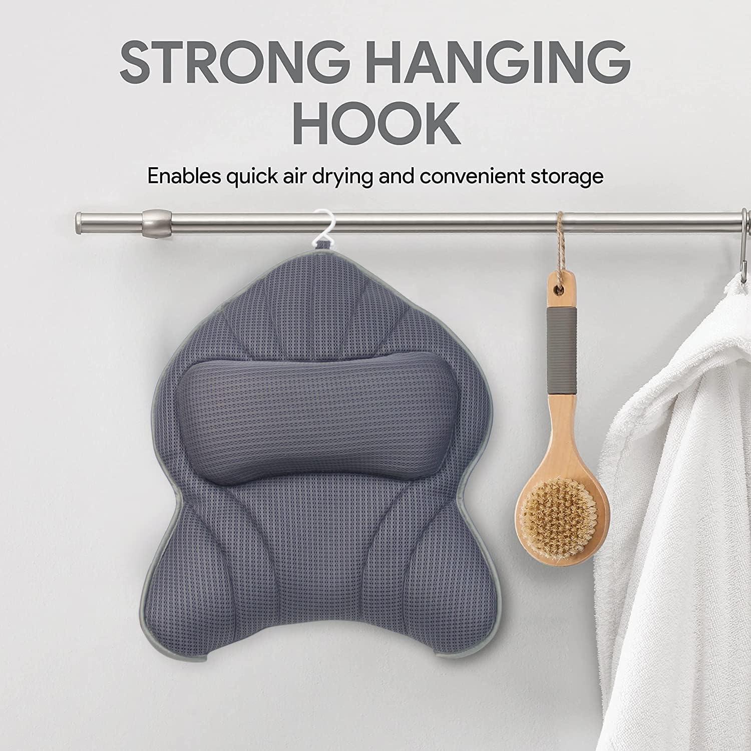 Almohada de Baño Poemland Grande Ergonomica Gris 48x38 cm