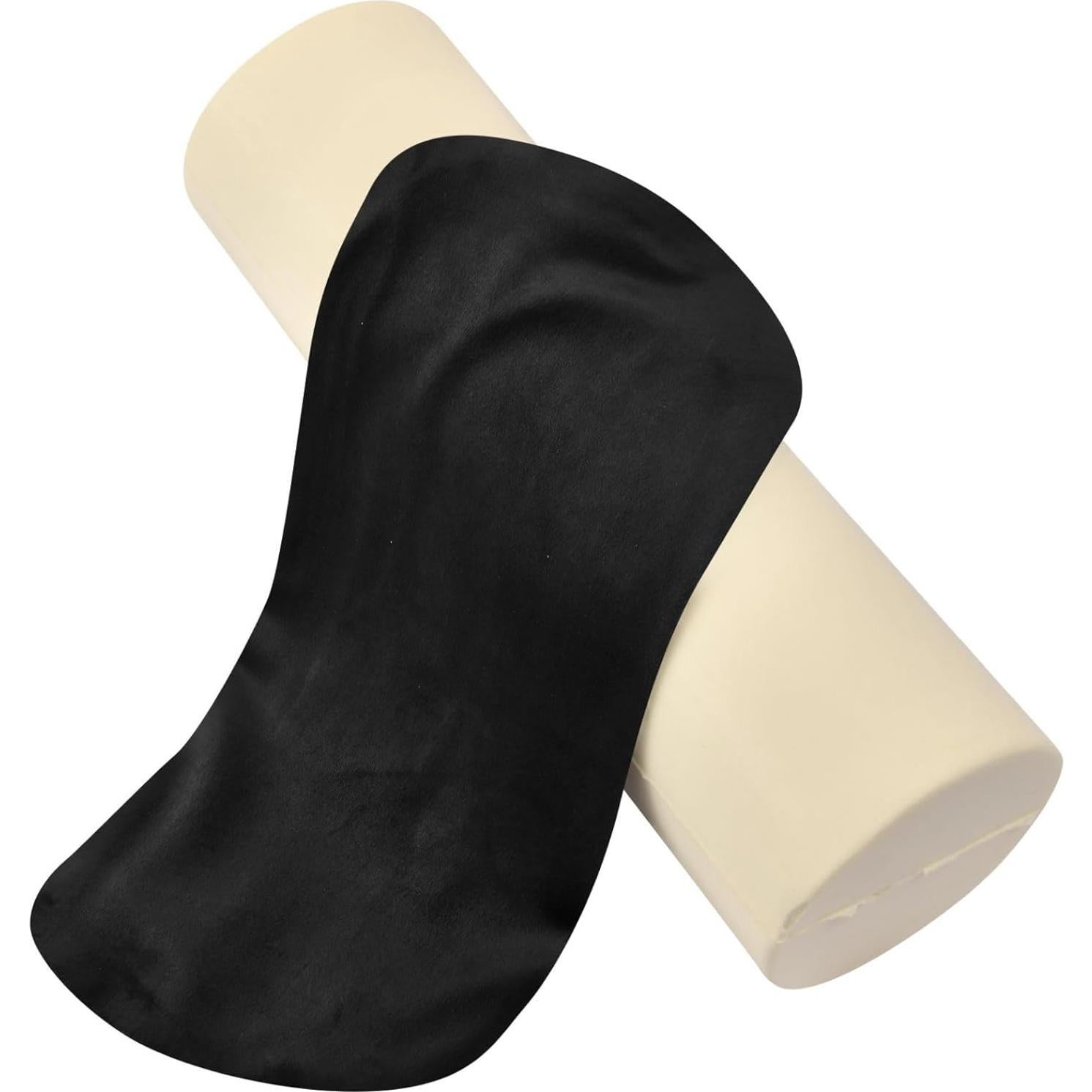 Cojín Cilíndrico Gredecor Negro Espuma Viscoelástica 43 cm