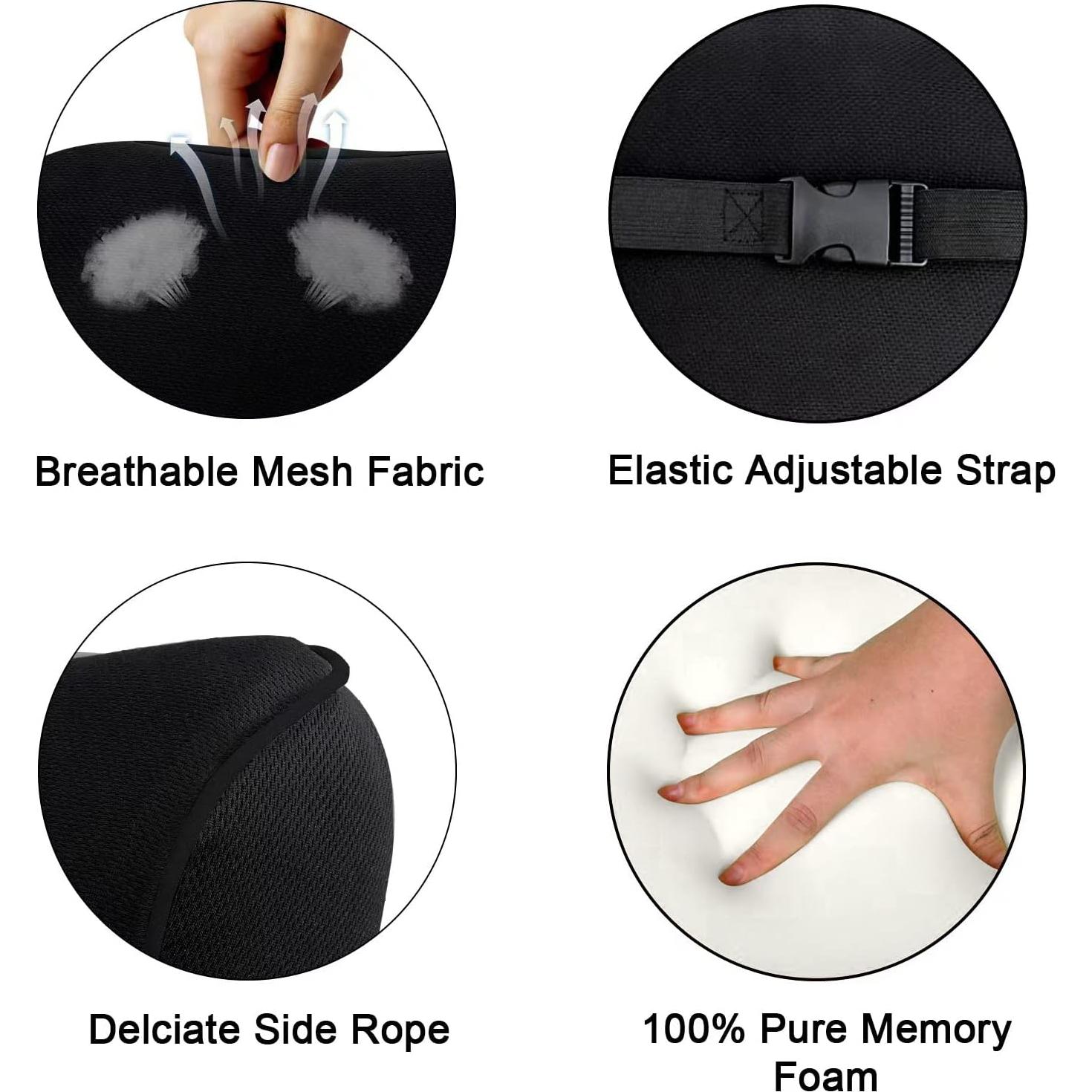 Almohada de Cuello Crofy 2 Piezas Espuma de Memoria