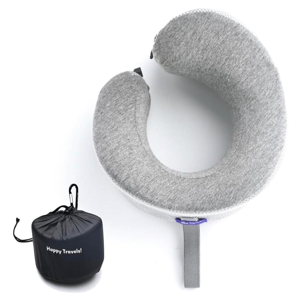 Almohada de Viaje Ergonómica C CUSHION LAB Gris Grande