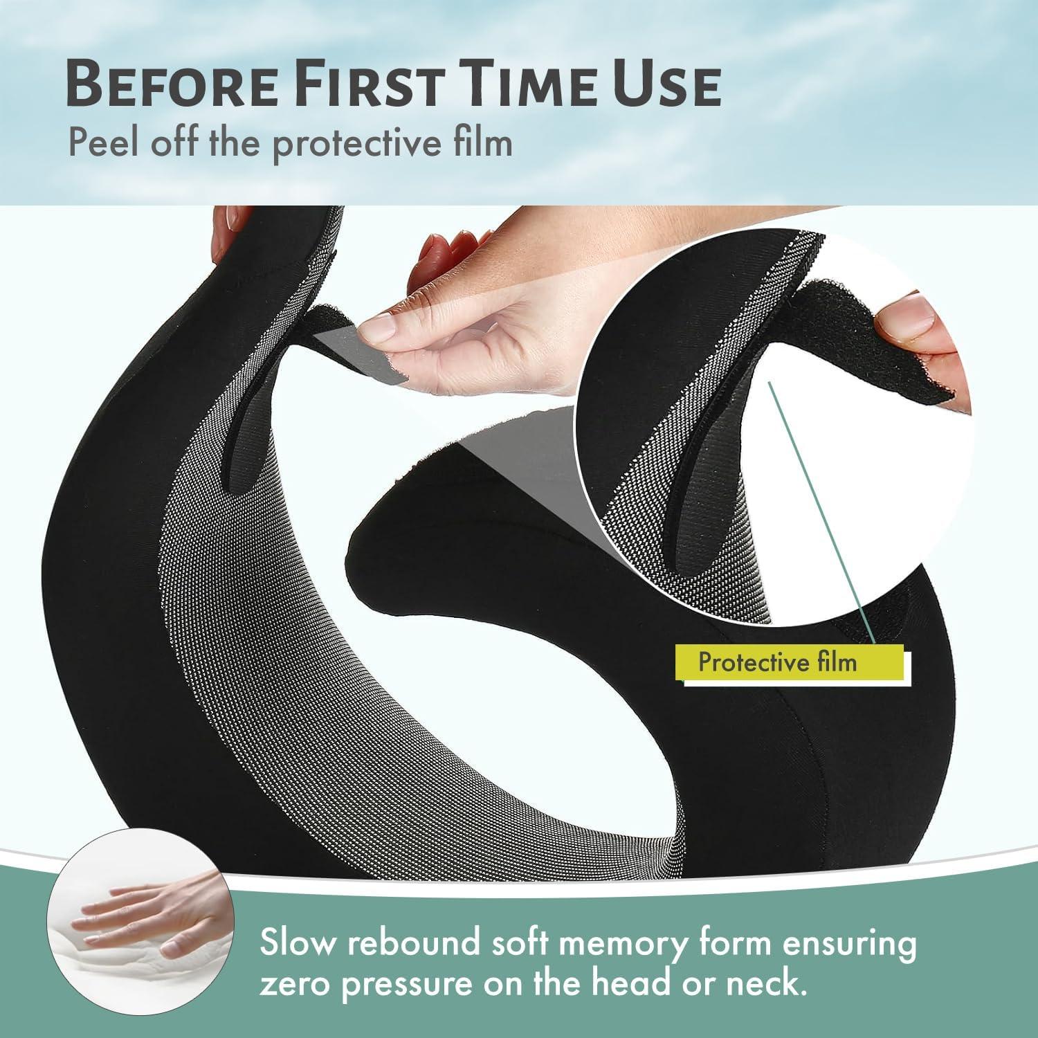 Almohada de Viaje Itnisi Espuma Viscoelástica Ajustable