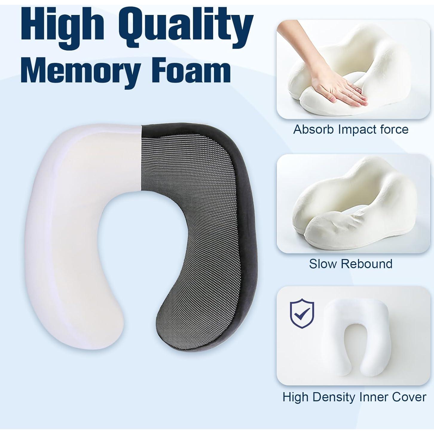 Almohada de Cuello Ajustable Cirorld para Viajes - Espuma de Memoria