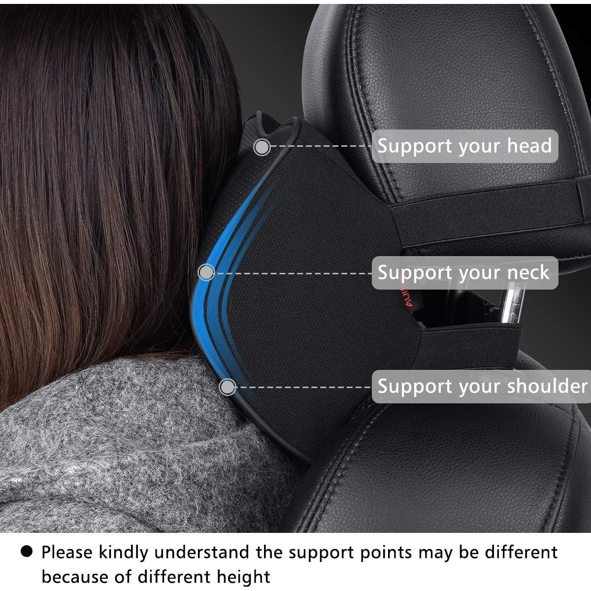 Almohada de Cuello Aukee de Espuma Viscoelástica Negra