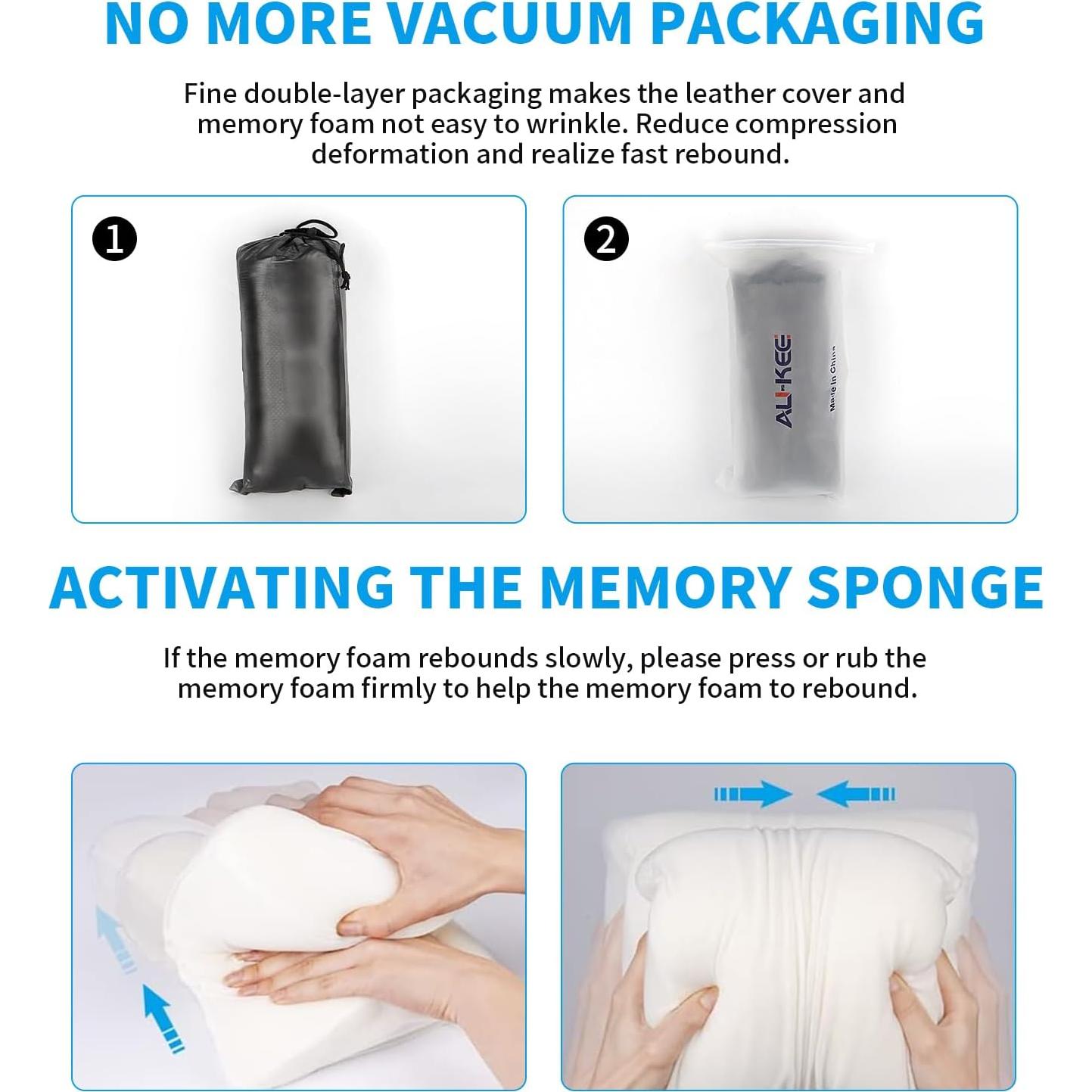 Almohada de Cuello Aukee de Espuma Viscoelástica Negra