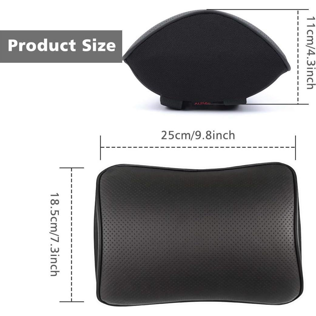 Almohada de Cuello Aukee de Espuma Viscoelástica Negra