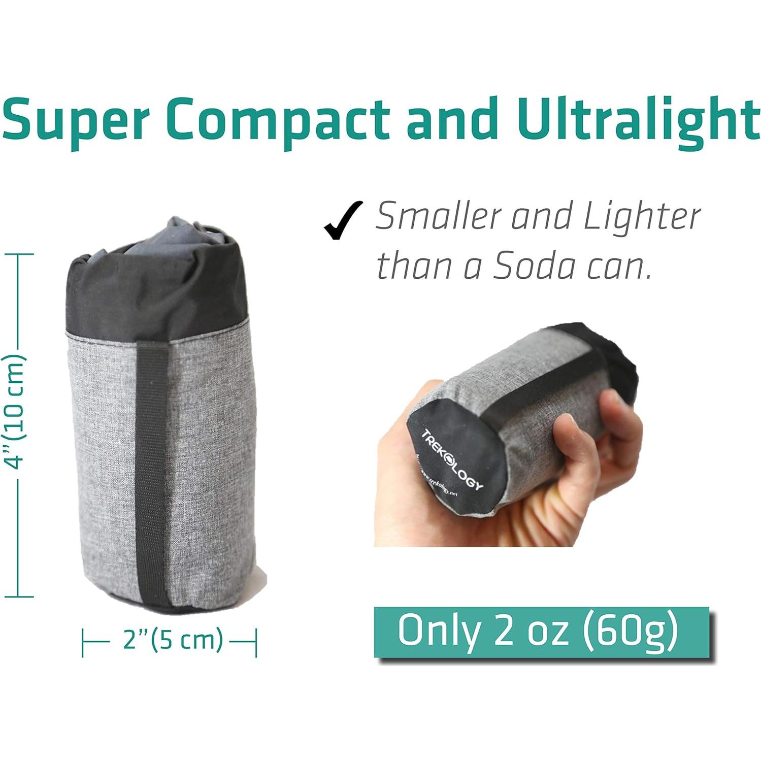 Almohada Inflable para el Cuello Trekology Azul Marino