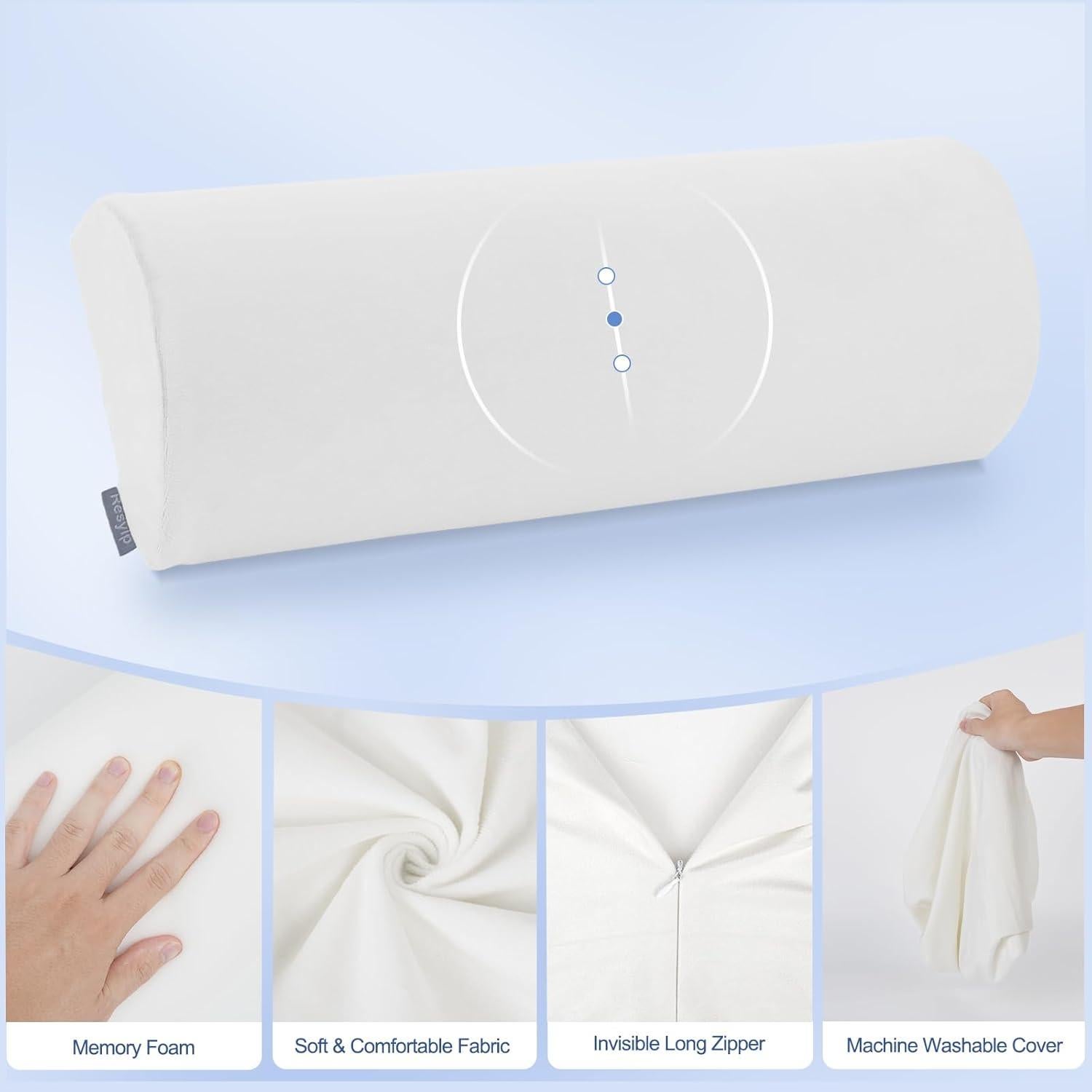 Almohada Viscoelástica Resylp Media Luna para Rodillas 52 cm