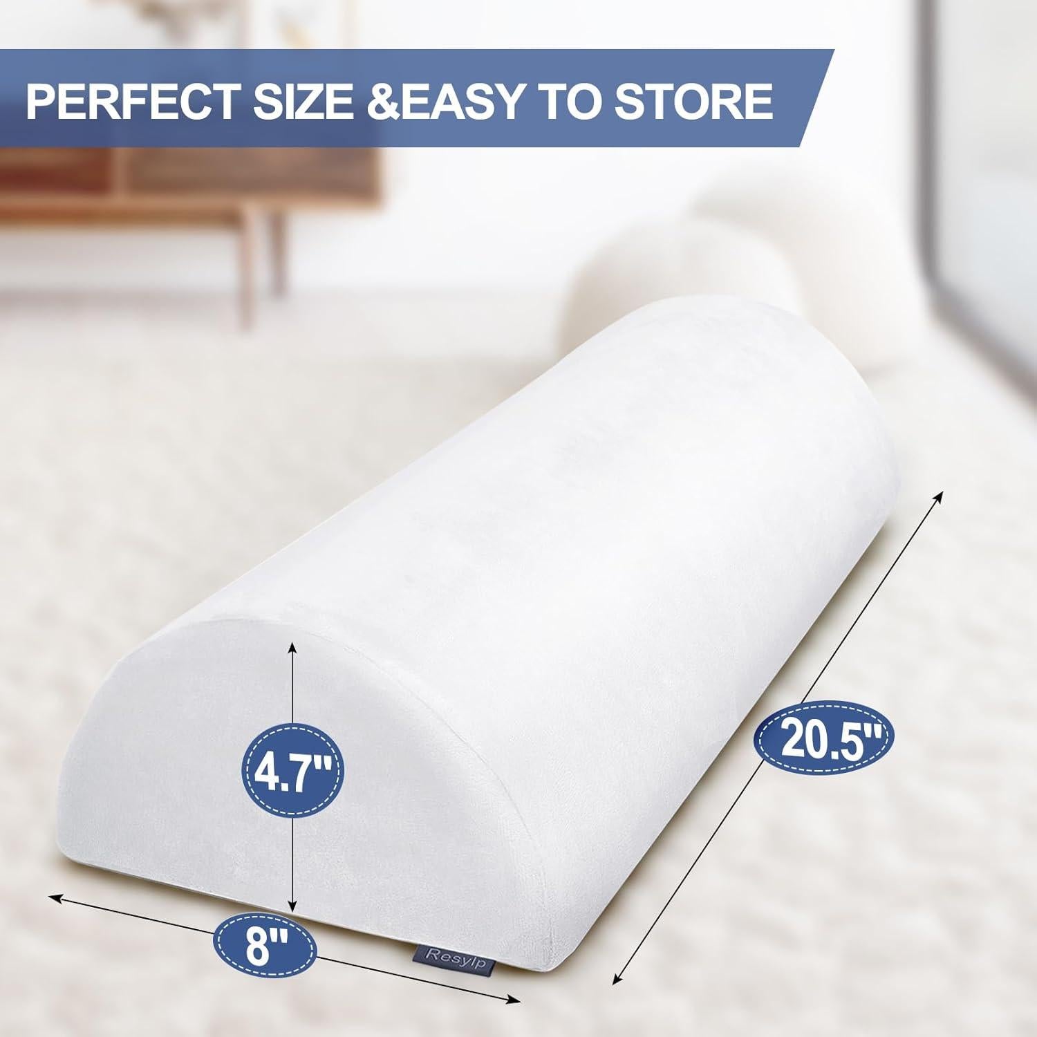 Almohada Viscoelástica Resylp Media Luna para Rodillas 52 cm