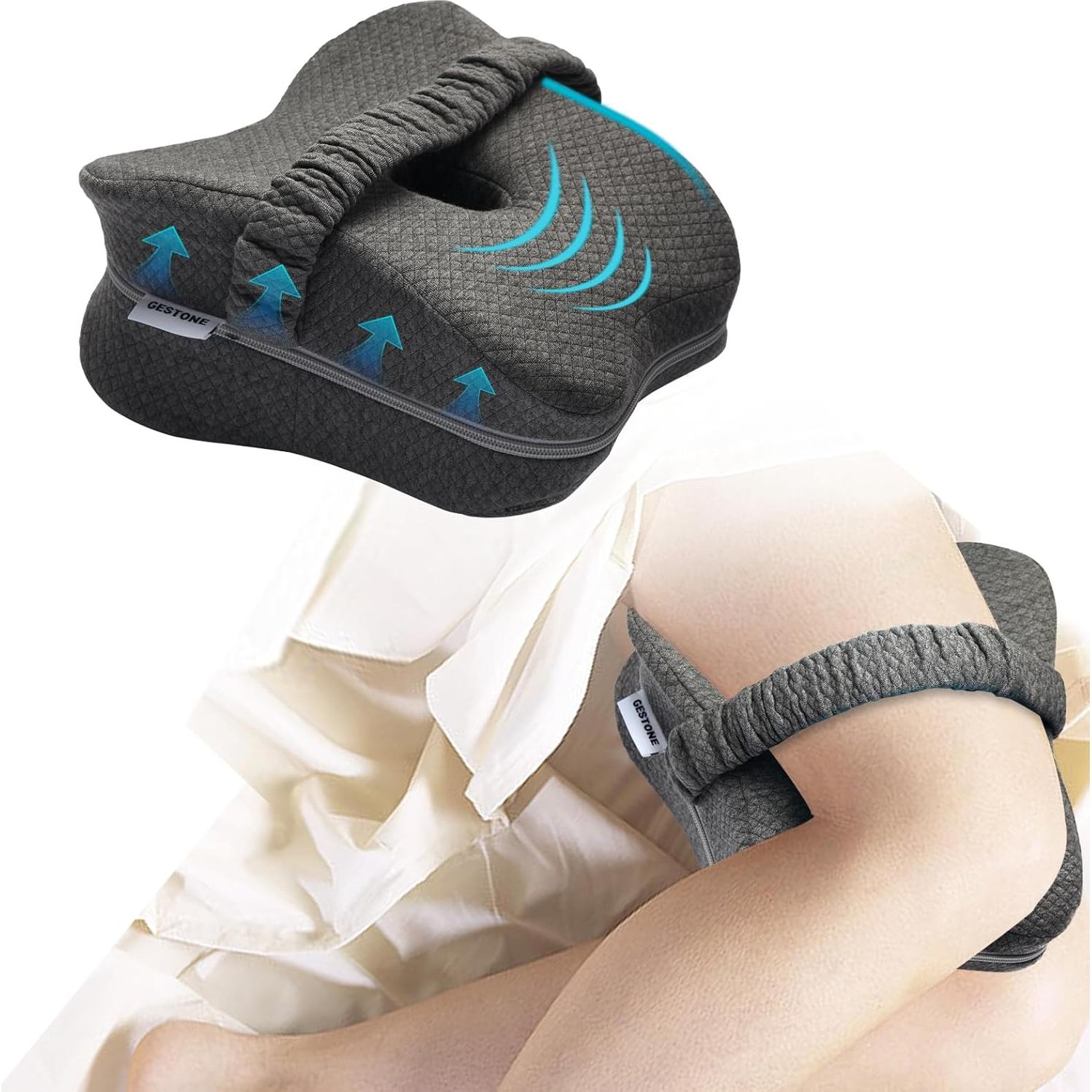 Almohada para Rodilla GESTONE Espuma Viscoelástica Gris