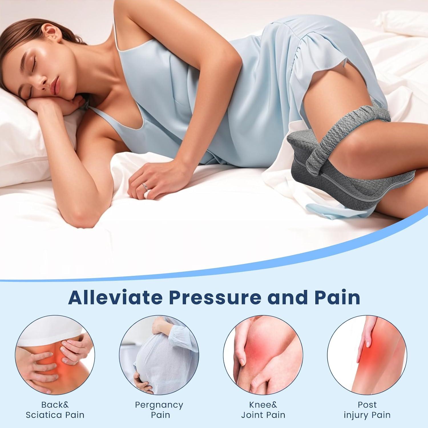 Almohada para Rodilla GESTONE Espuma Viscoelástica Gris