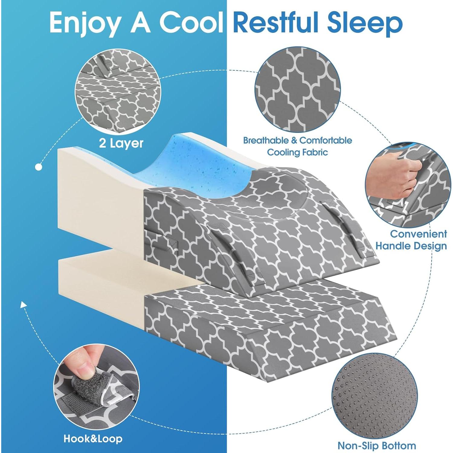 Almohada Elevación de Pierna NubeFelicidad Espuma Memoria