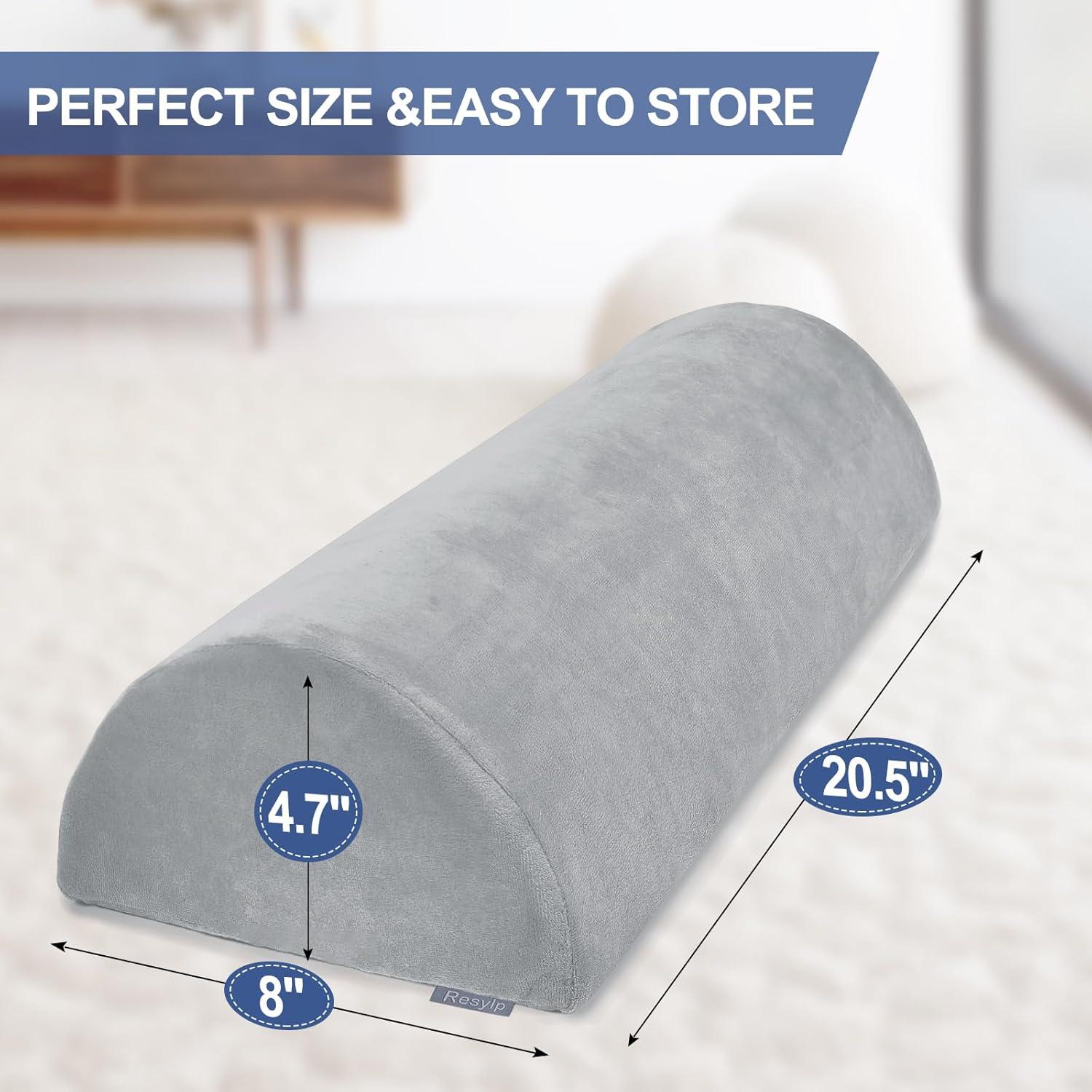 Almohada de Soporte para Rodillas Resylp Media Luna Gris