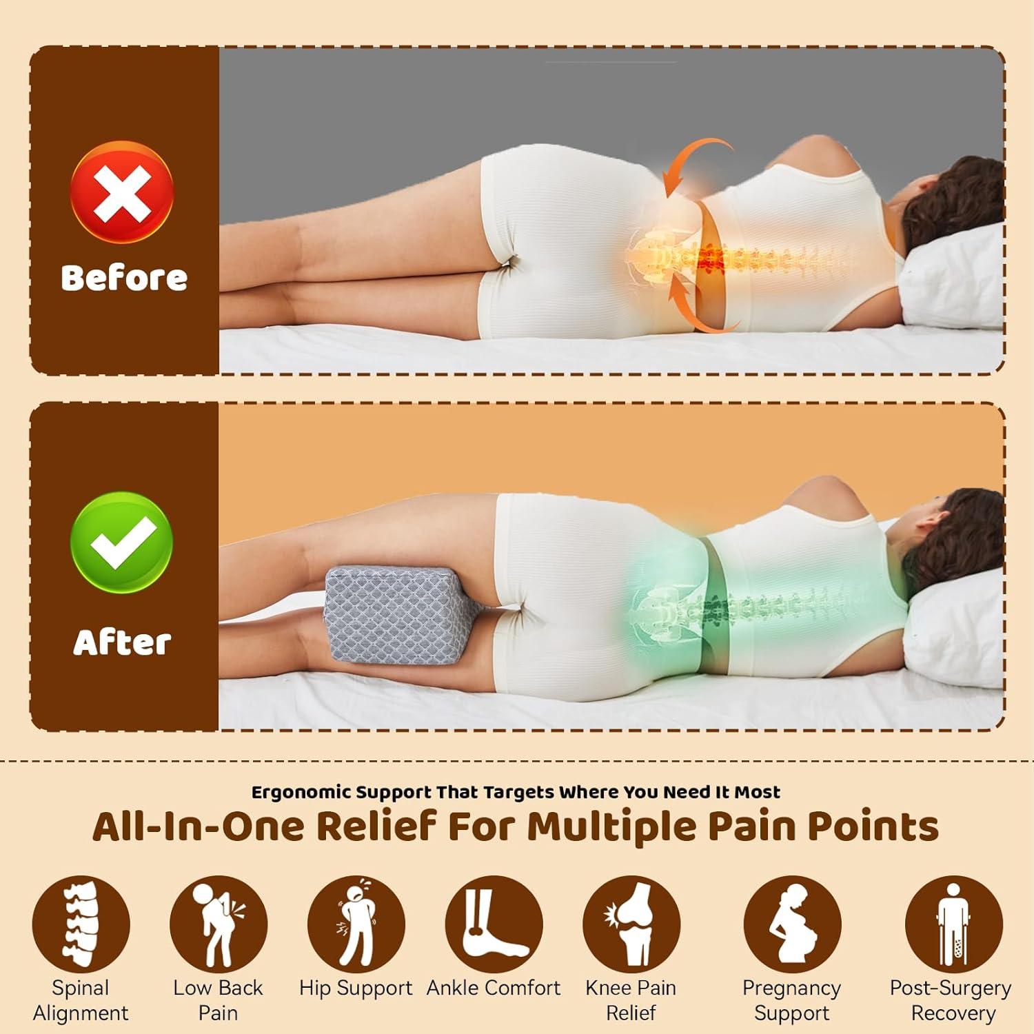 Almohada para Rodillas UJPFEO Espuma Viscoelástica 22,86 cm